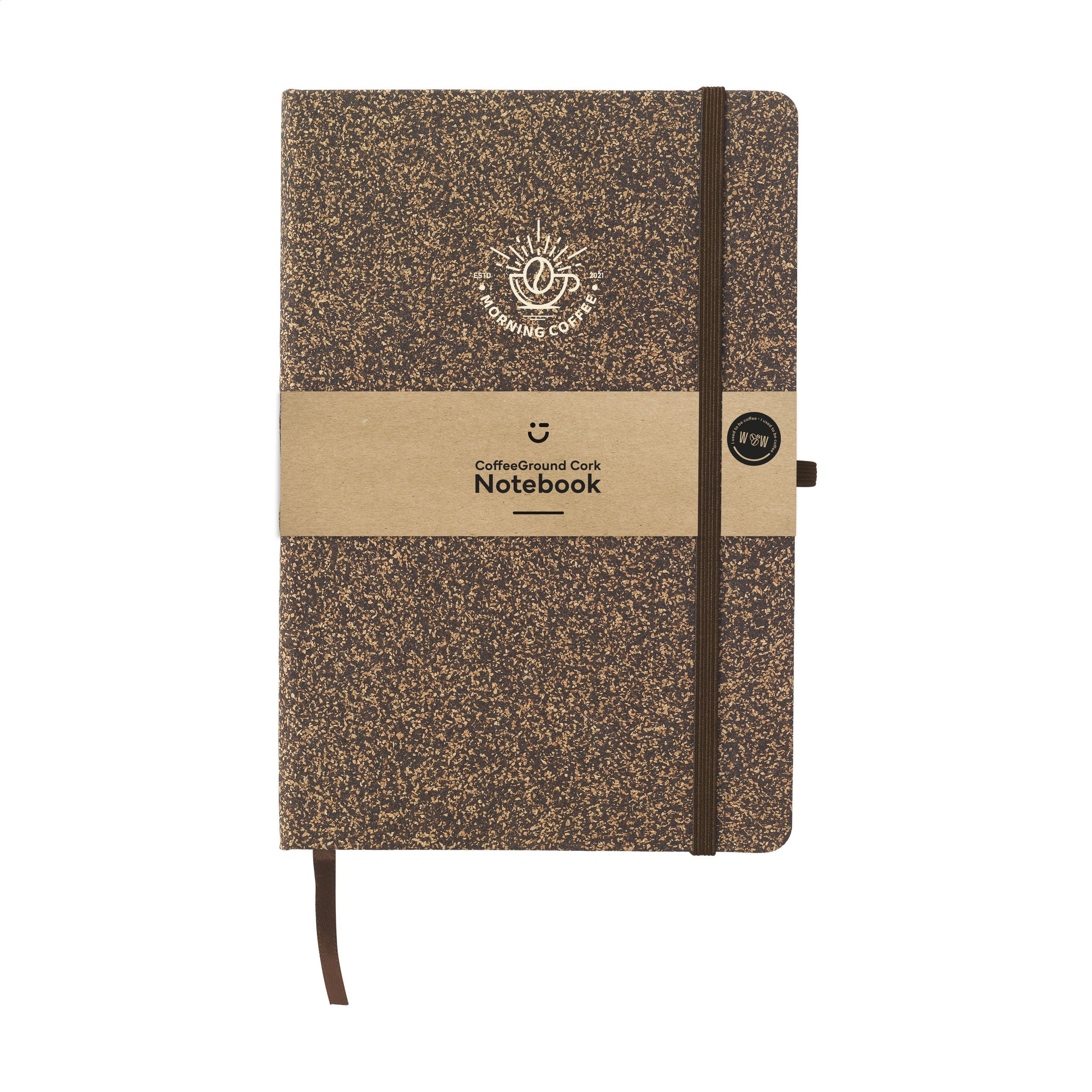 CoffeeGround Cork Notebook A5 notitieboek bedrukken met logo