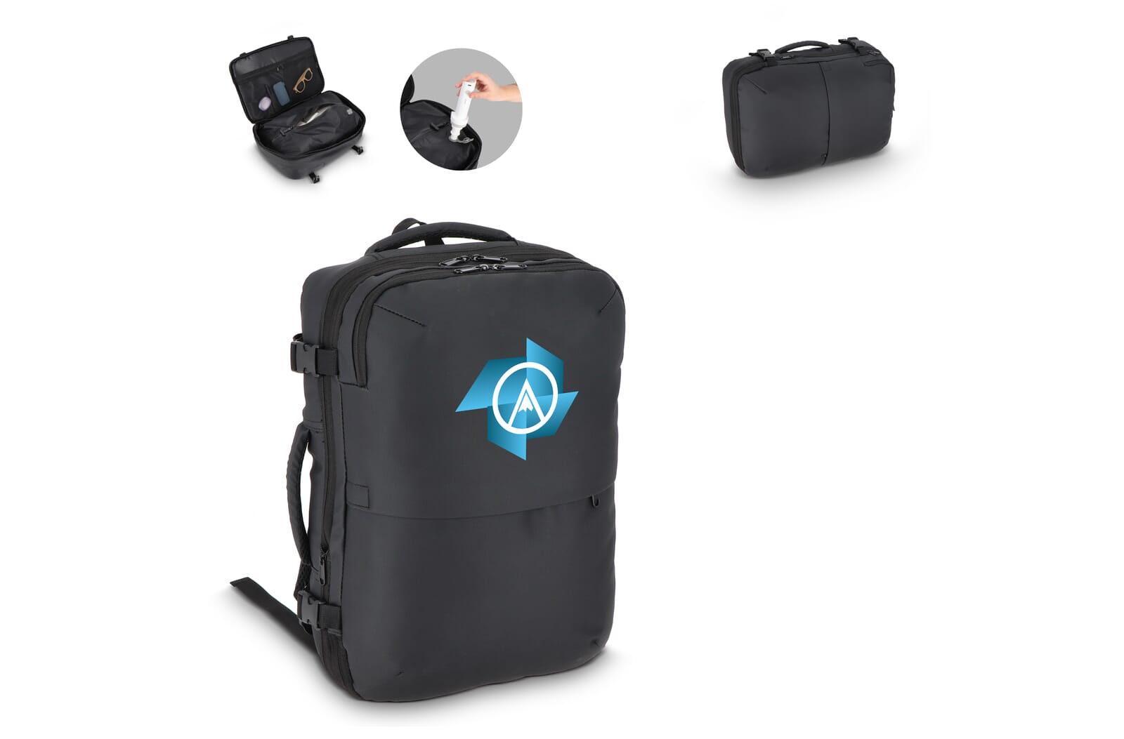 PU-gecoate Dalston Pack vacuümrugzak 30 x 15 x 45 cm 20L bedrukken met logo