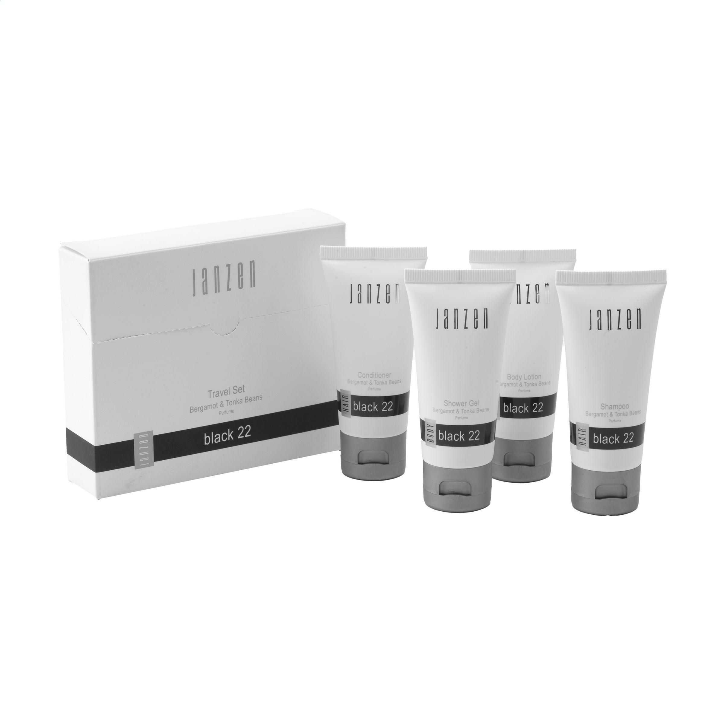 Janzen Travel Set Black 22 bedrukken met logo