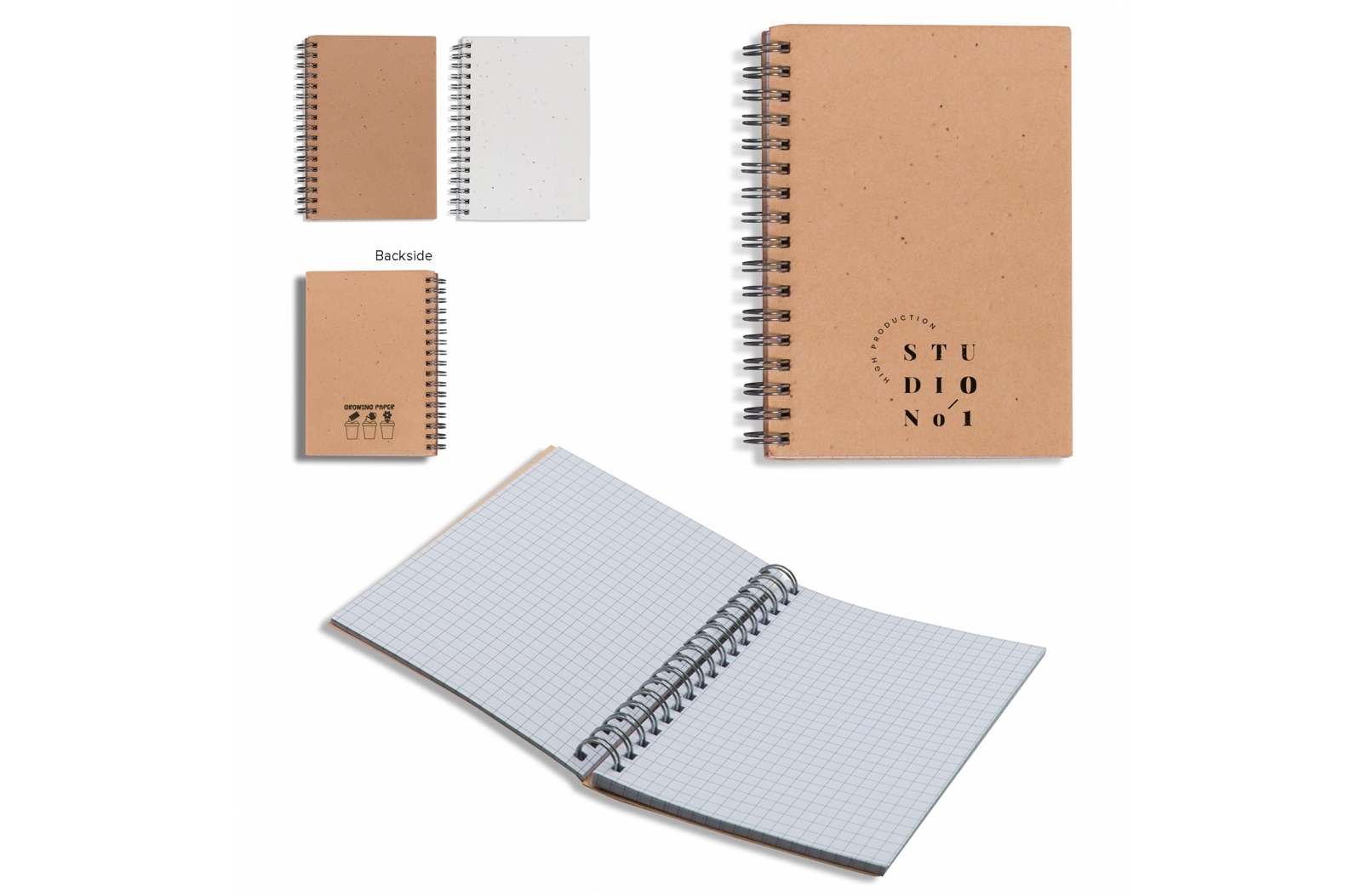 Thelod Spiraal notitieboekje zaadpapier bedrukken met logo