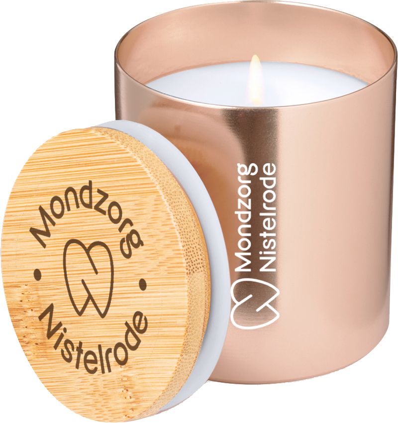 Geurkaars Rudyn bedrukken met logo