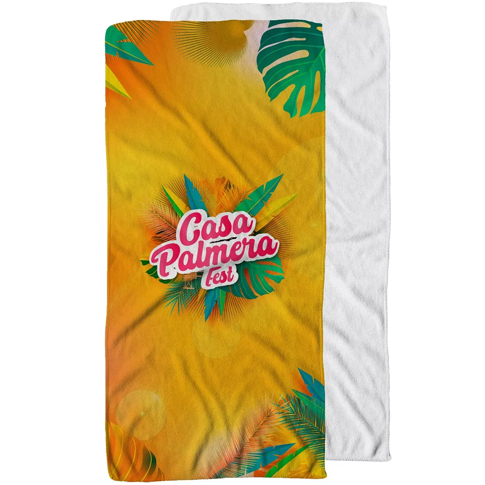 Sophie Muval full-colour handdoek (350 gr/m2 - 140 x 70 cm) bedrukken met logo