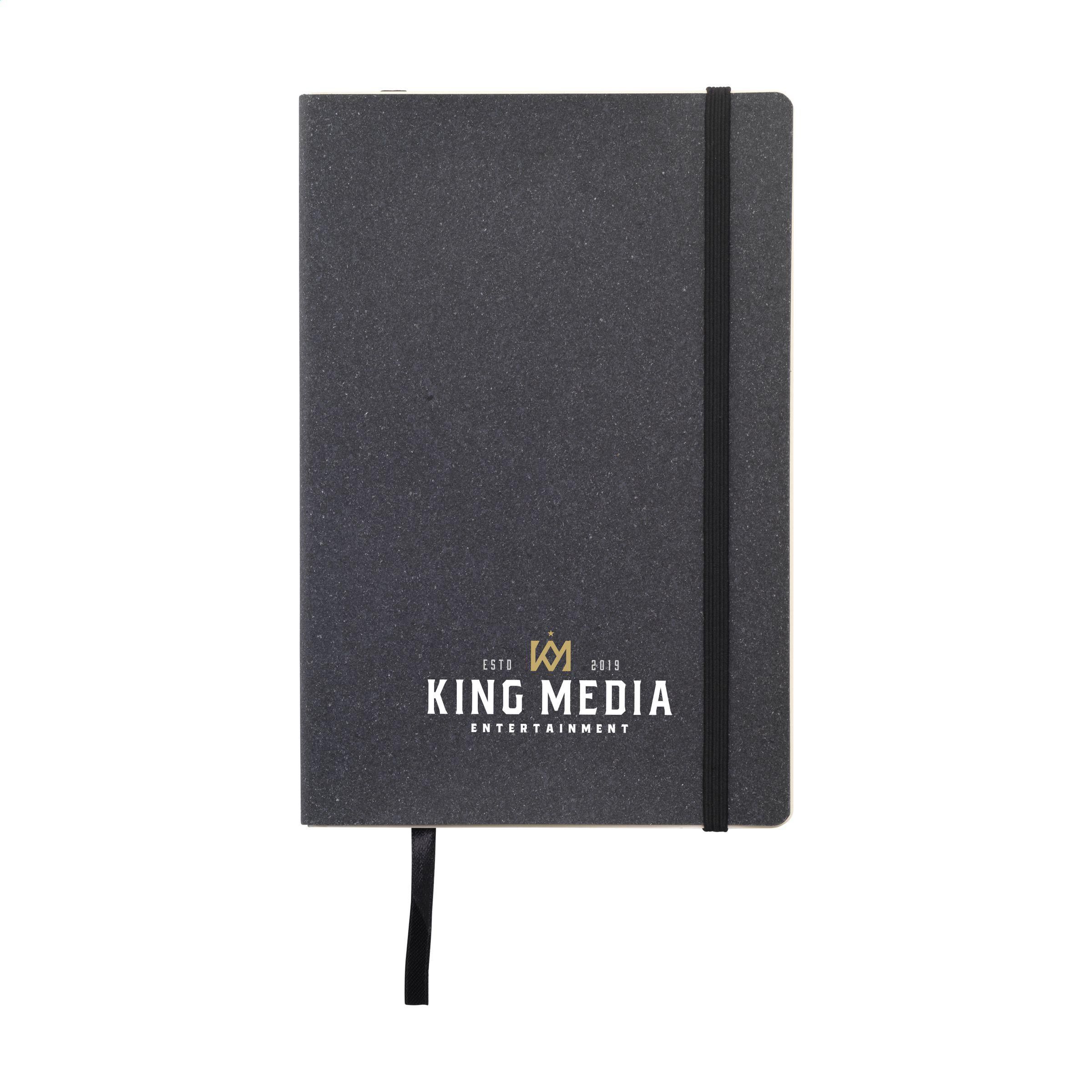 Berner Recycled Leather Notebook A5 notitieboek bedrukken met logo