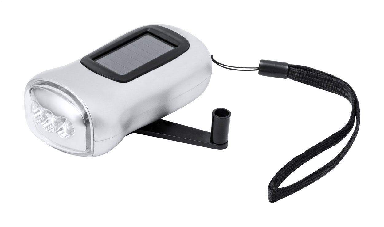 dubbele aangedreven zaklamp bedrukken met logo