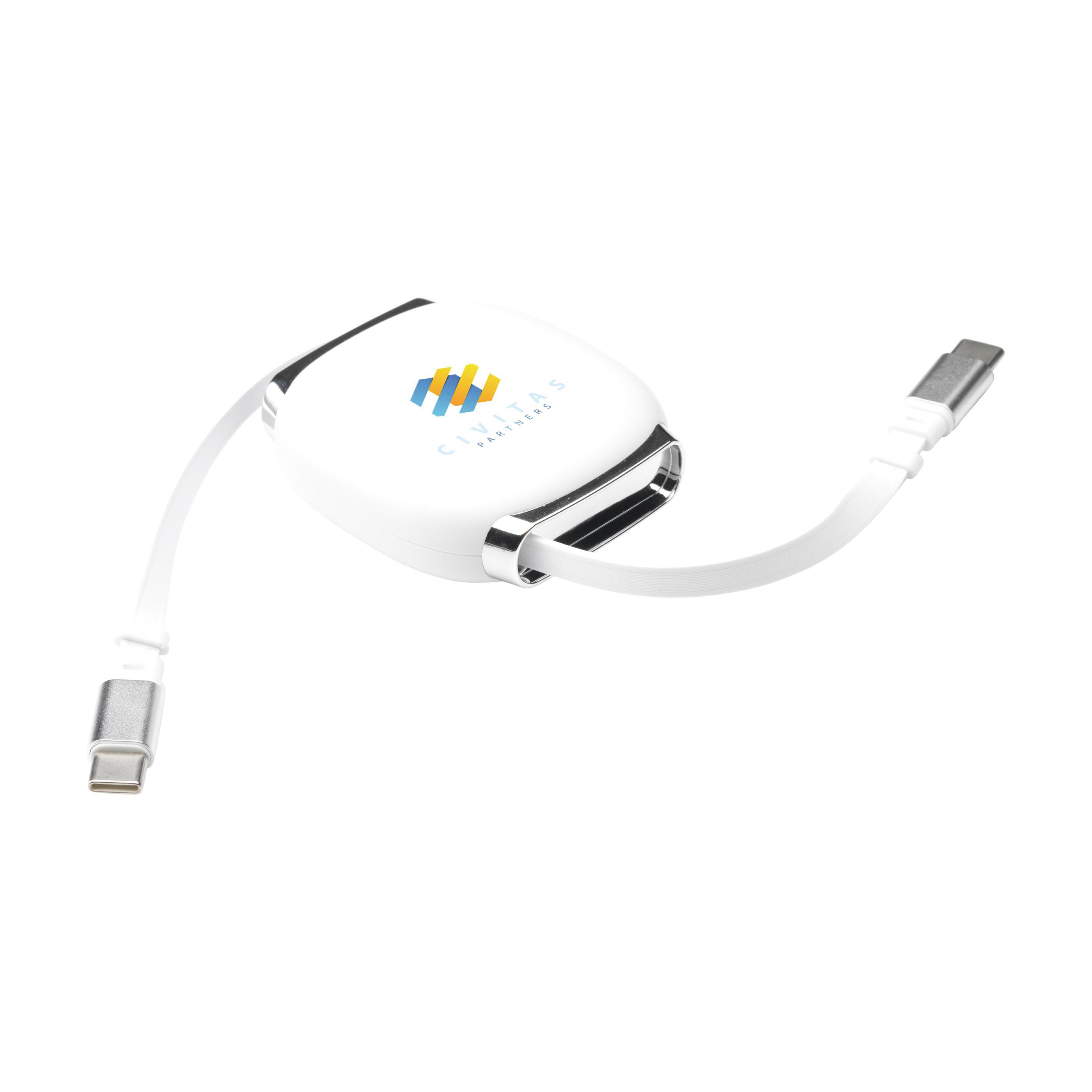 Reelio Retractable RCS R-ABS Charging Cable bedrukken met logo