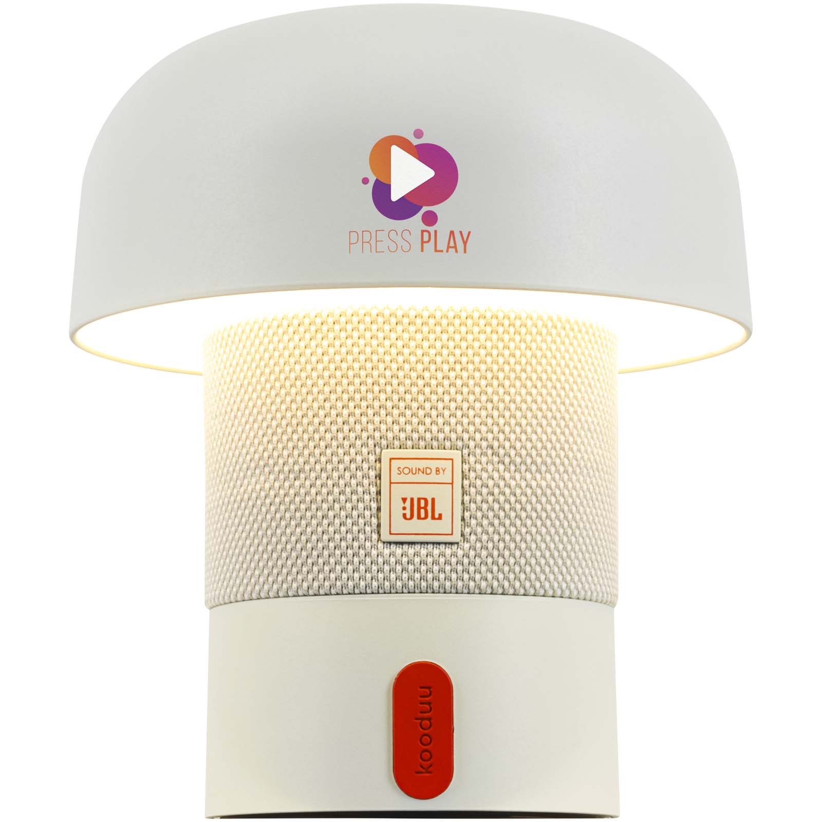 Kooduu Sensa Play Mini JBL draagbare speaker en lamp bedrukken met logo