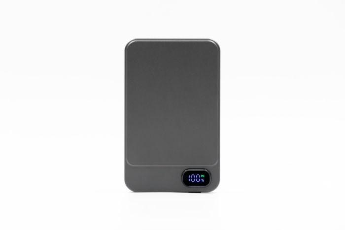 Brandcharger Powerwave 5.000 draadloze powerbank bedrukken met logo