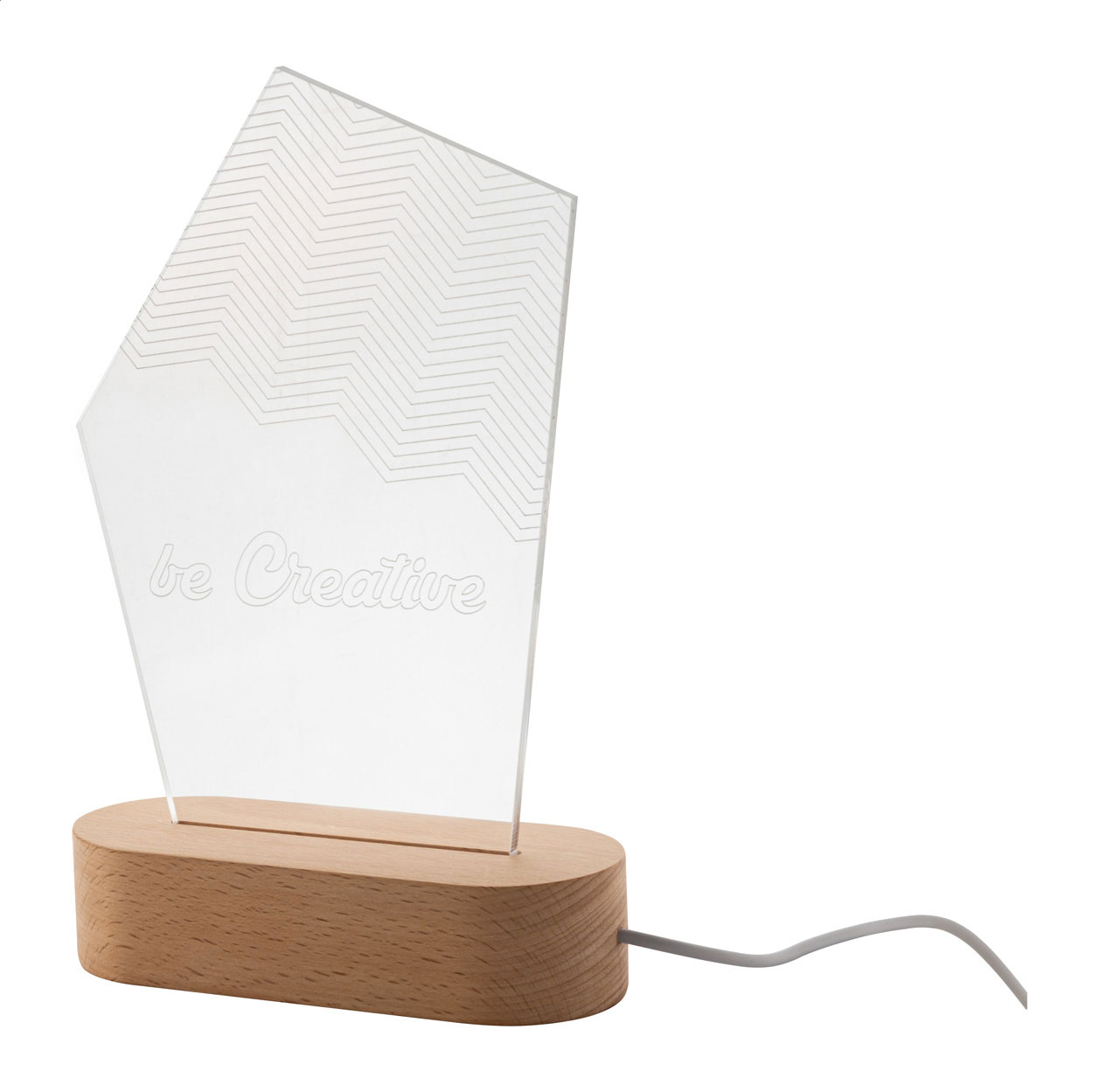 LED-licht trofee bedrukken met logo