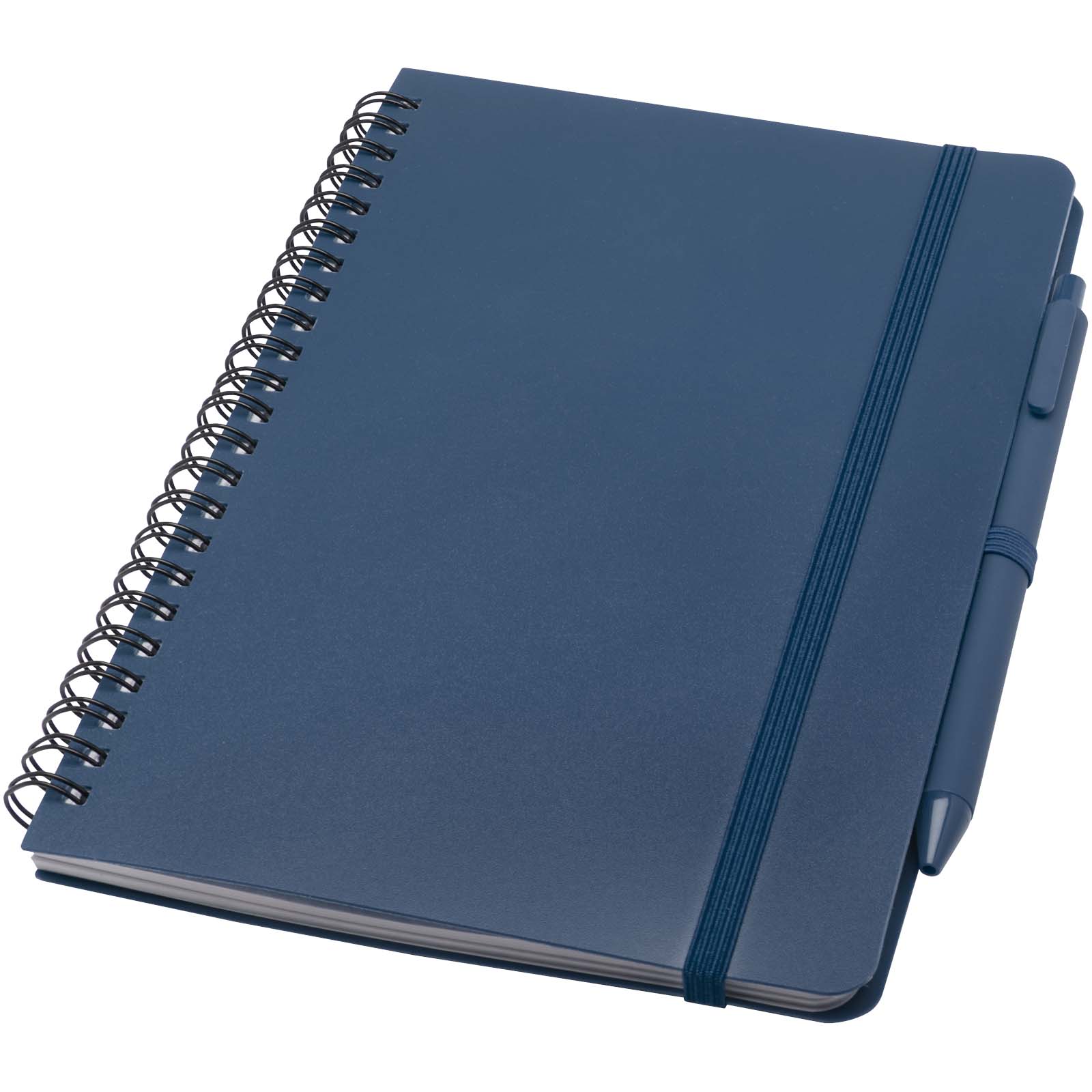 Thalaasa A5 ocean-bound hardcover notitieboek met balpen (zwarte inkt) bedrukken met logo