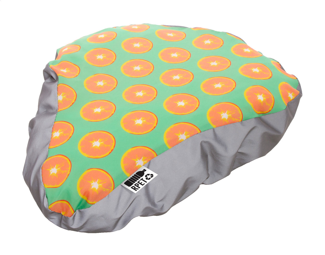 custom made RPET fietszadelhoes bedrukken met logo