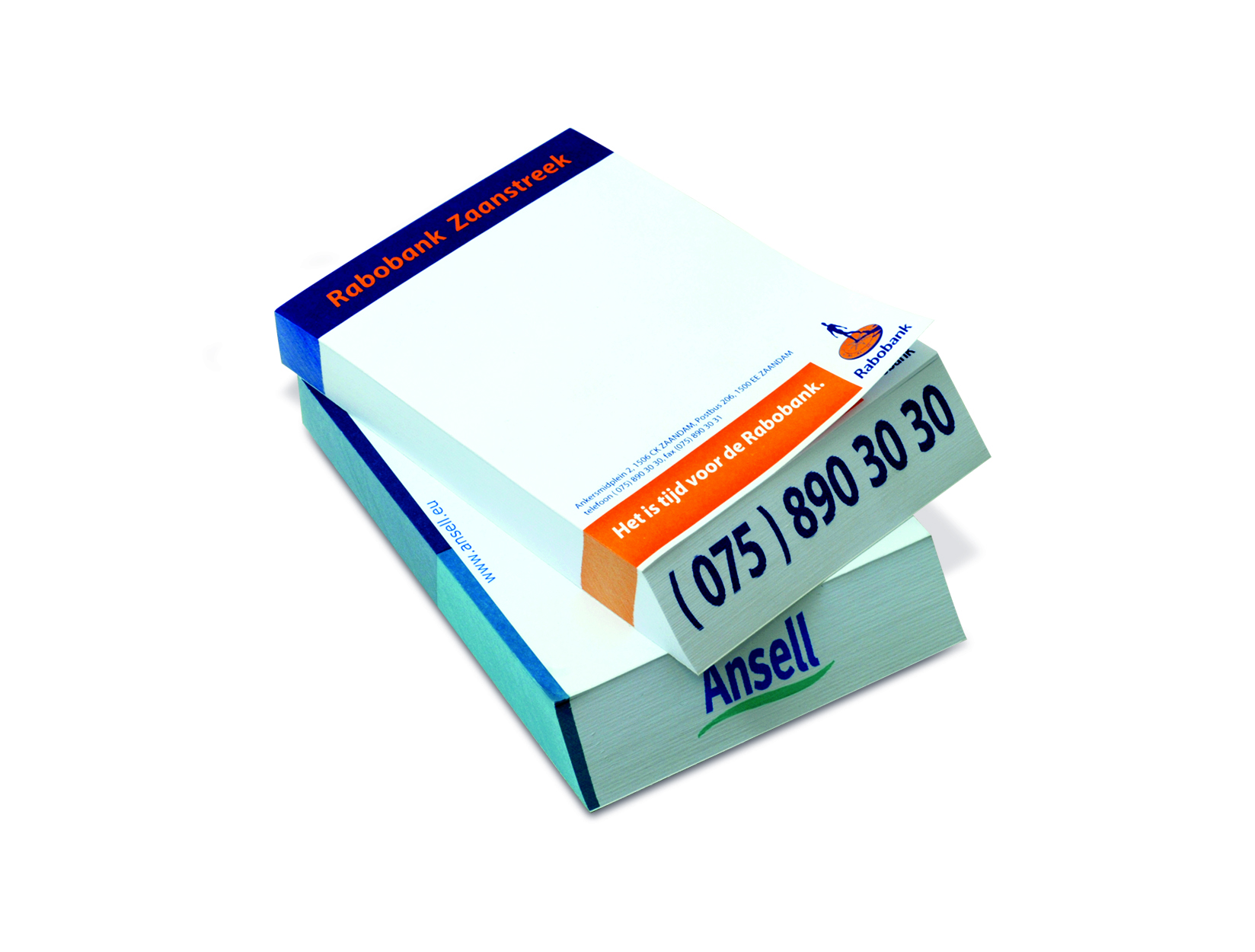 Topblok bedrukken met logo