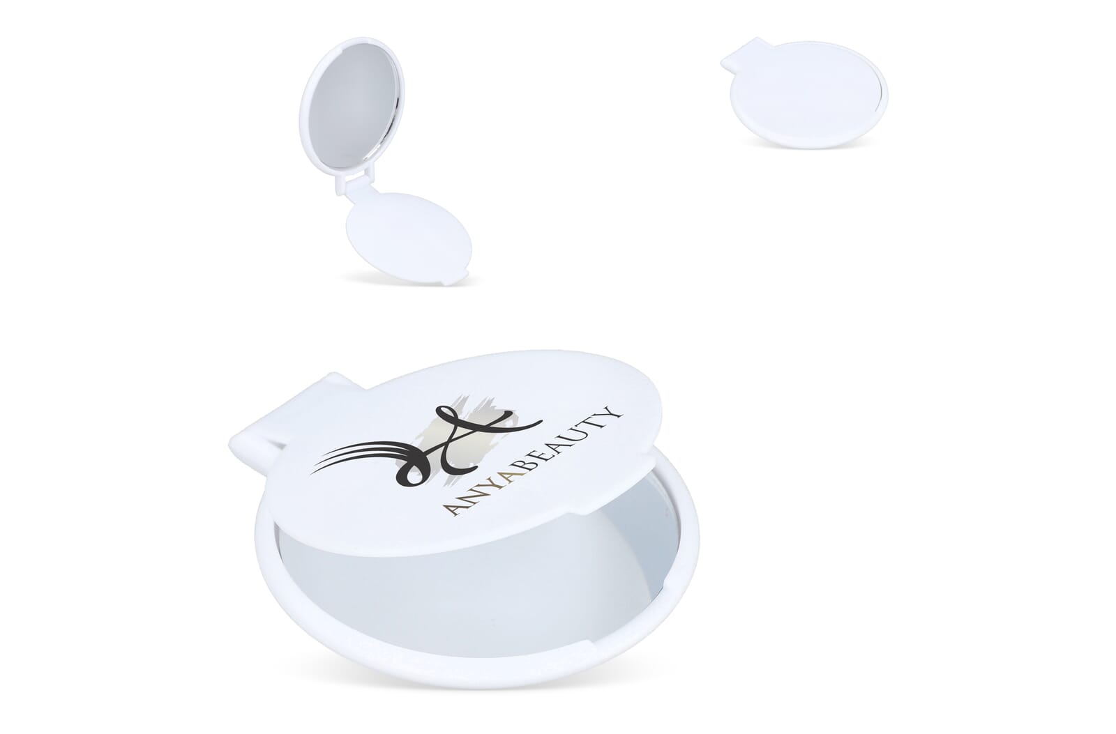 Kleine compacte spiegel Charm bedrukken met logo