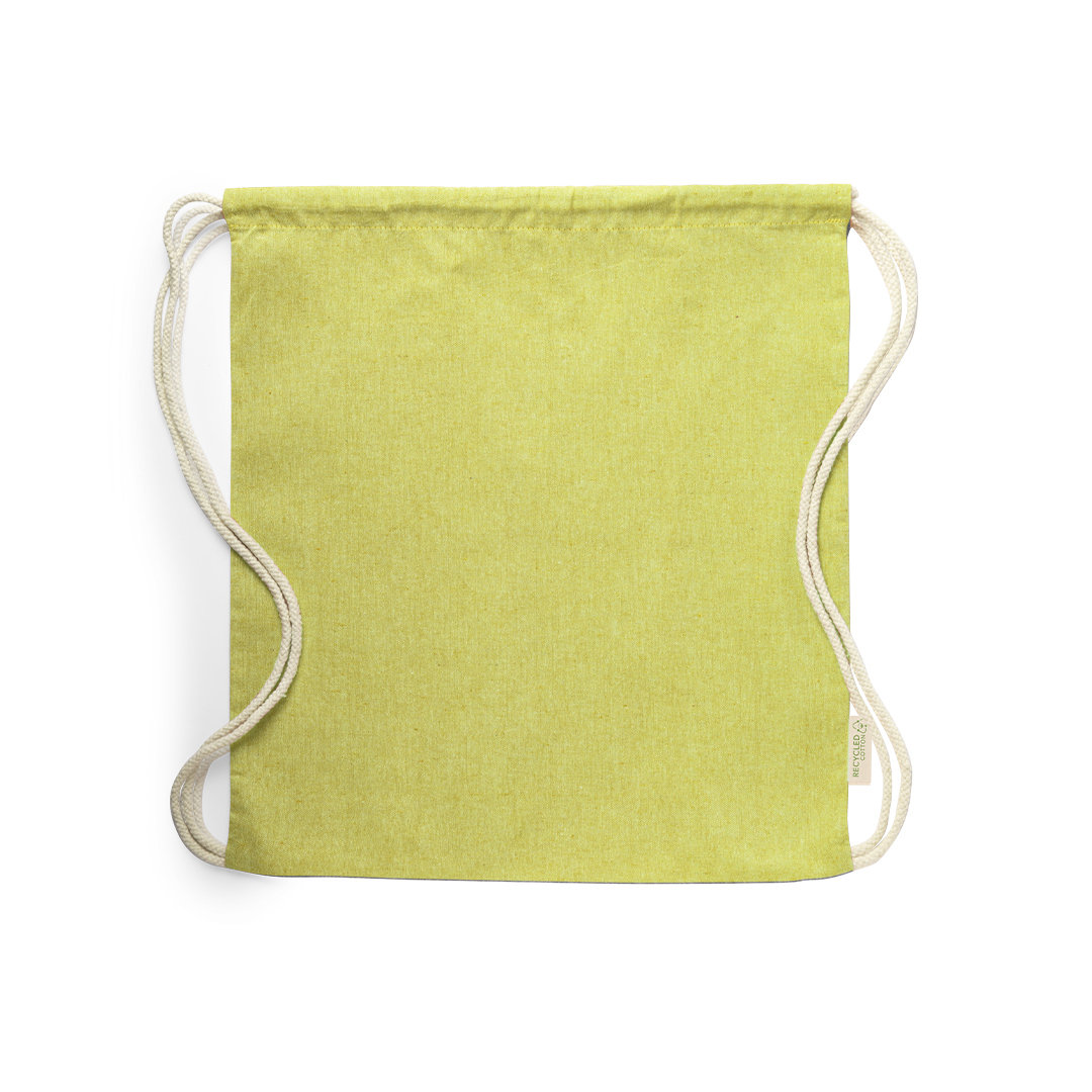 RecycleCotton trekkooord rugzak (120 g/m²) bedrukken met logo