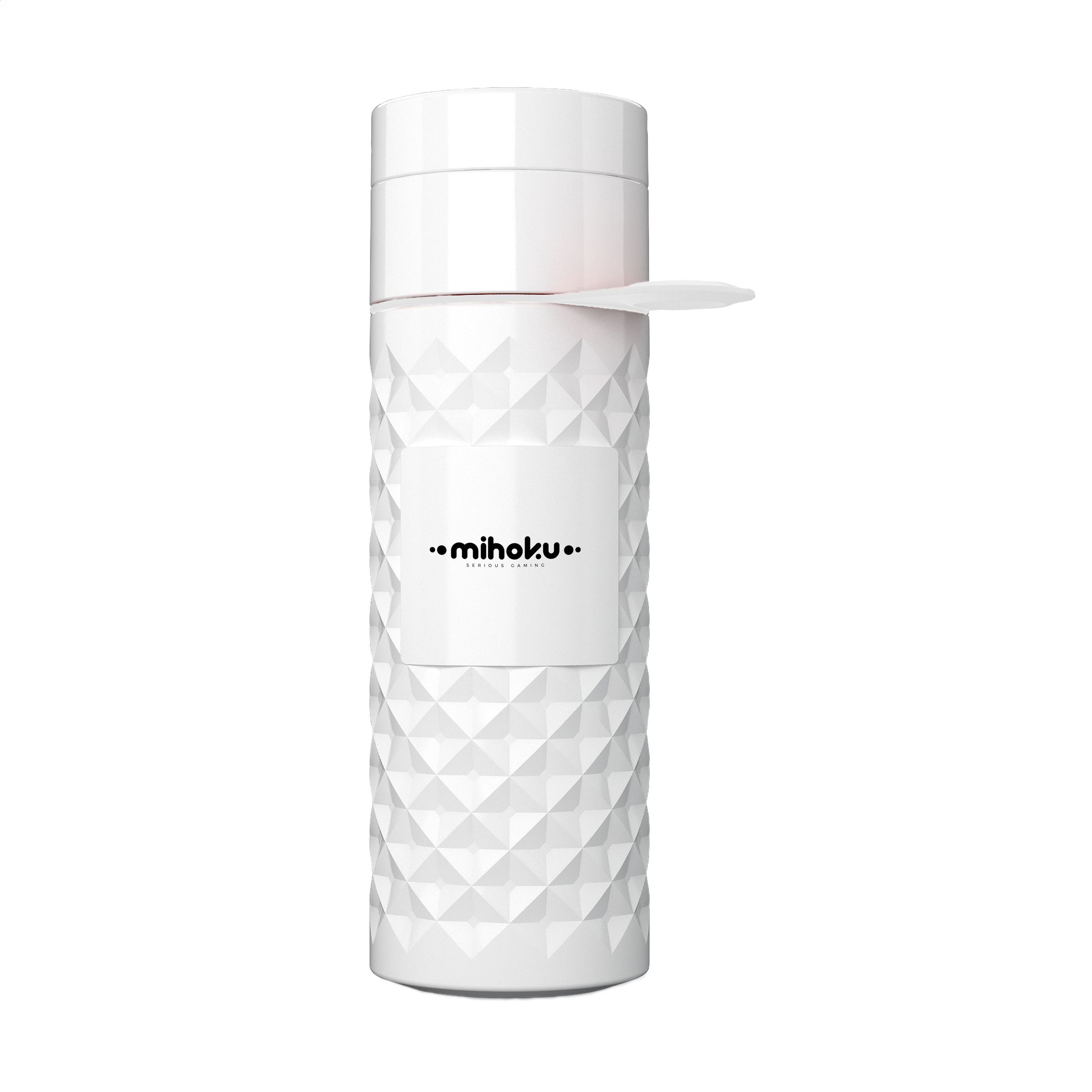 Join The Pipe Nairobi Ring Bottle White 500ml waterfles bedrukken met logo