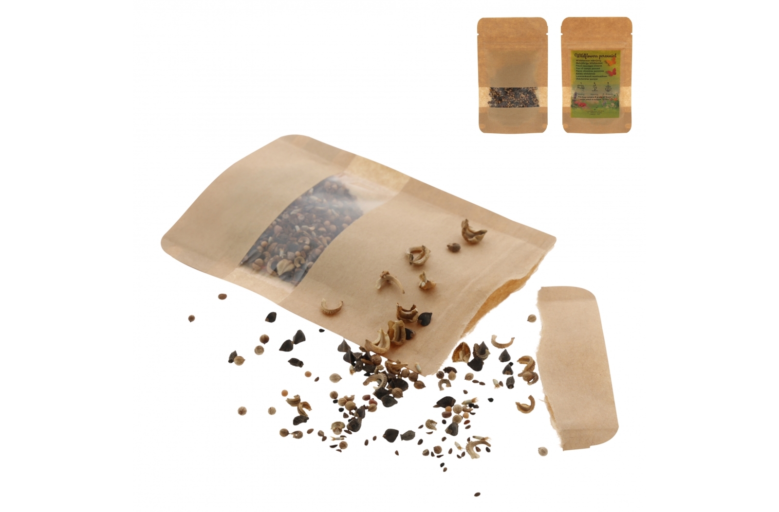 Bloemenzaad Wilde Bloemen (4 gram) bedrukken met logo