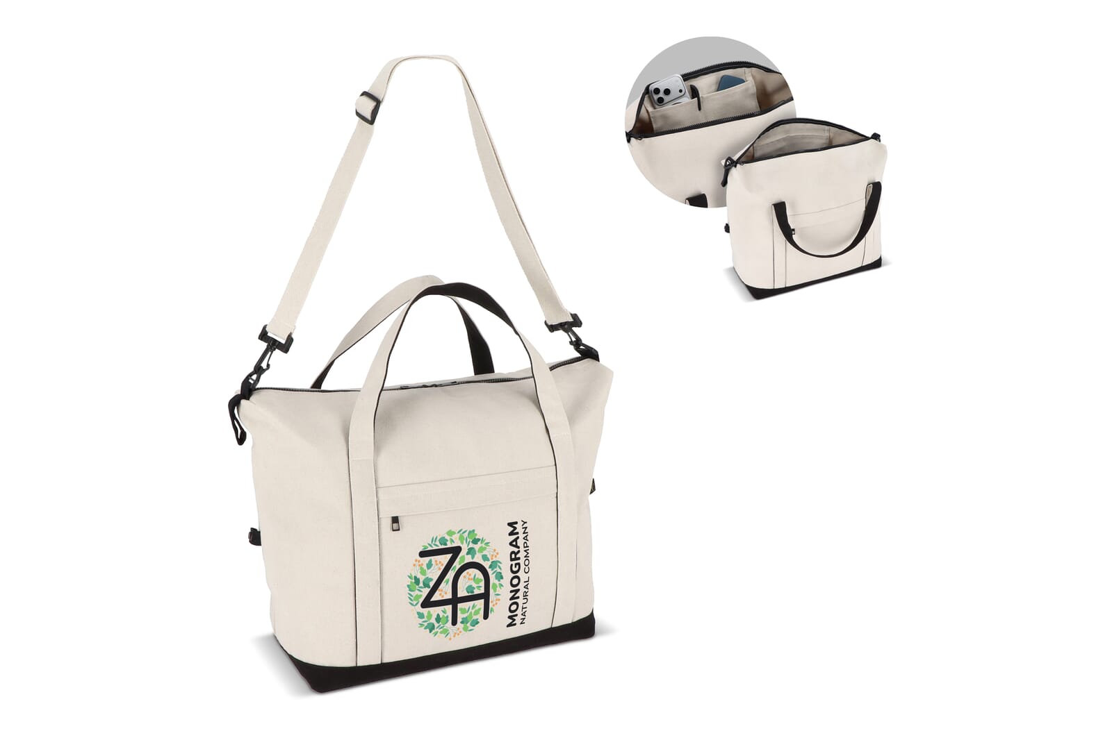 InSideOut Reuuz Canvas Reistas 32 x 60 x 20 cm bedrukken met logo