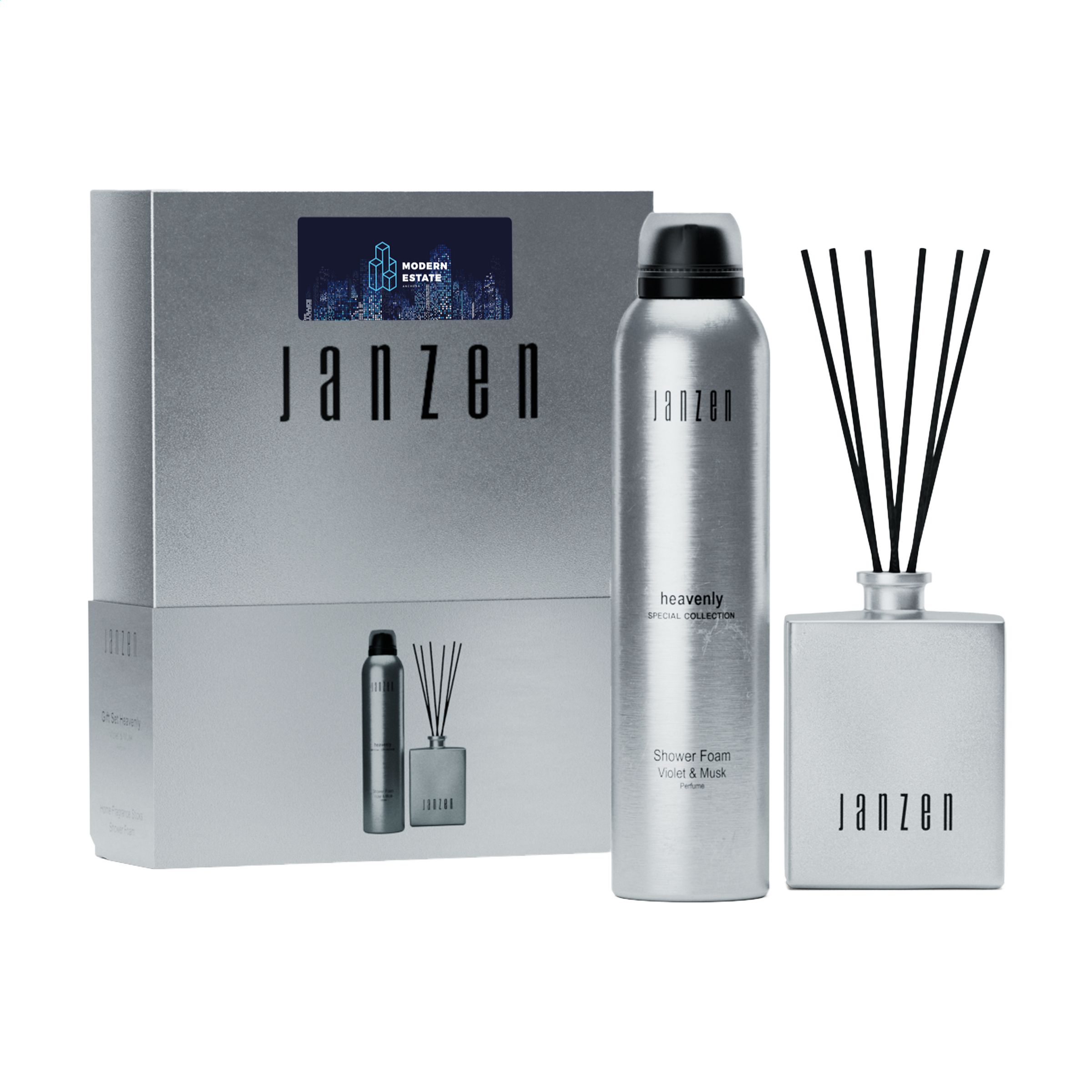 Janzen Gift Set S Home & Body Heavenly bedrukken met logo