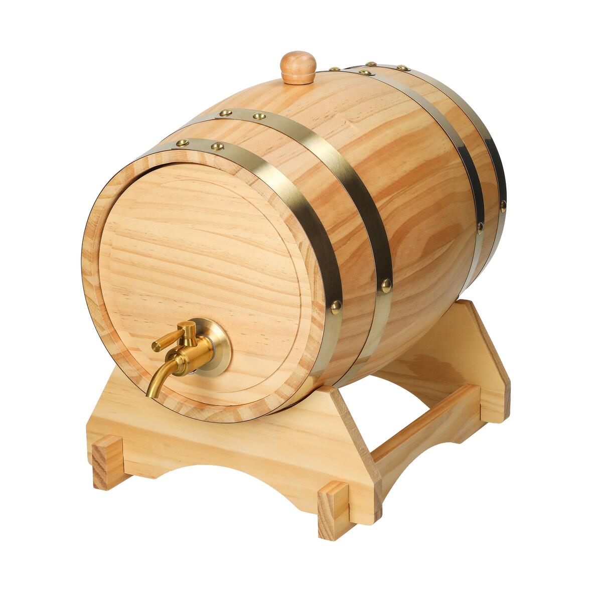 Wooden barrel "Timber", 5 l bedrukken met logo