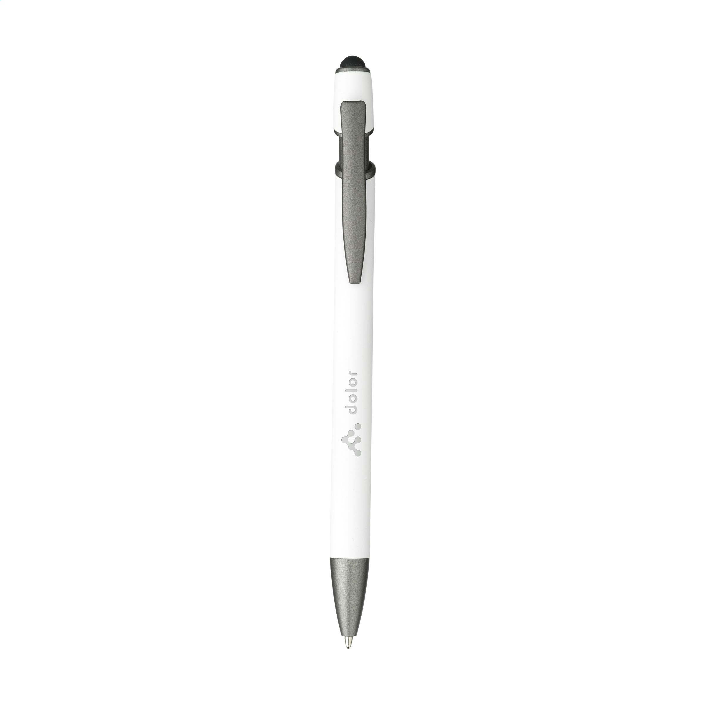 Luca Stylus RCS Recycled Alu SoftTouch Pen bedrukken met logo