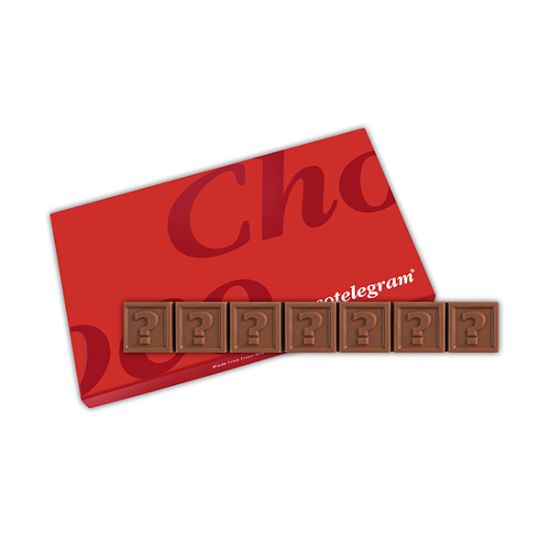 Chocotelegram® 7 Geschenkdoos bedrukken met logo