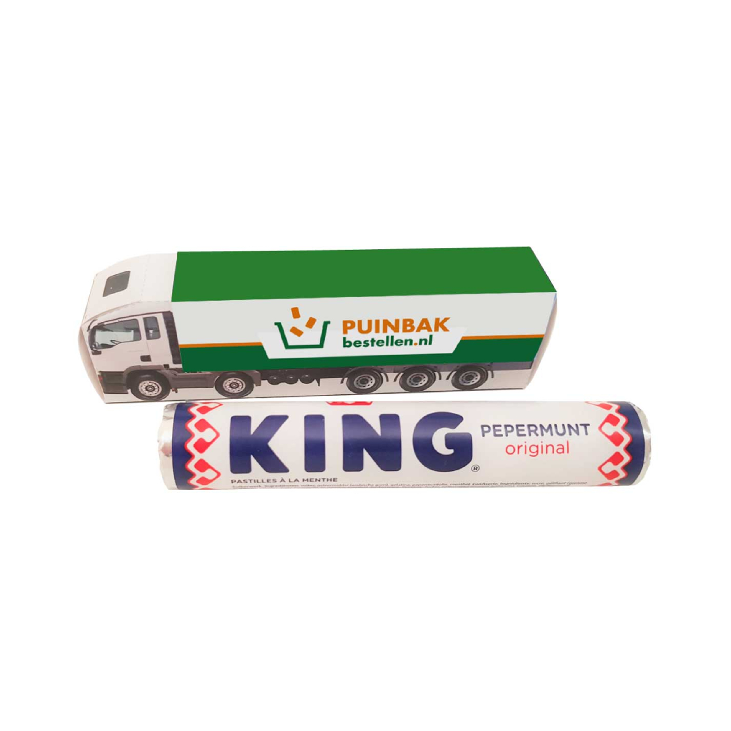KING PEPPERMINT TRUCK bedrukken met logo