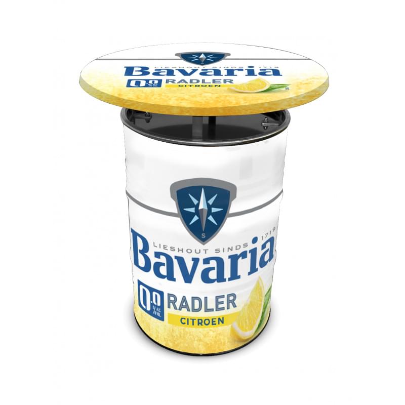 Barreltafel FullColour (200 L) bedrukken met logo