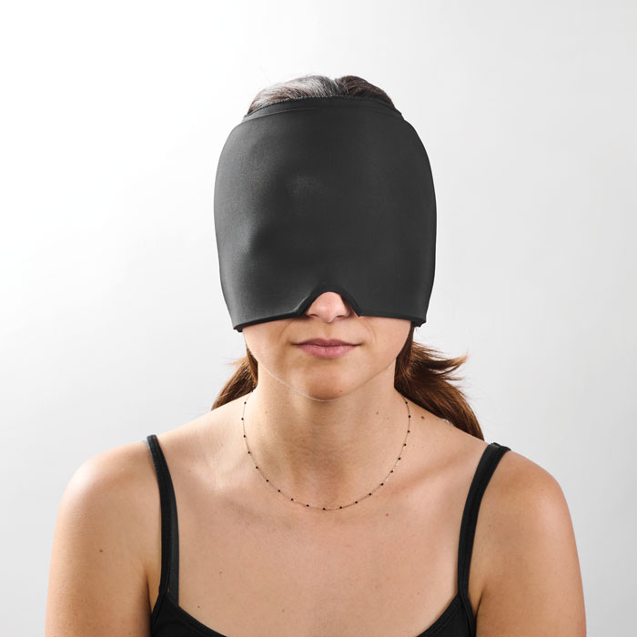 Migraine koel masker één maat bedrukken met logo