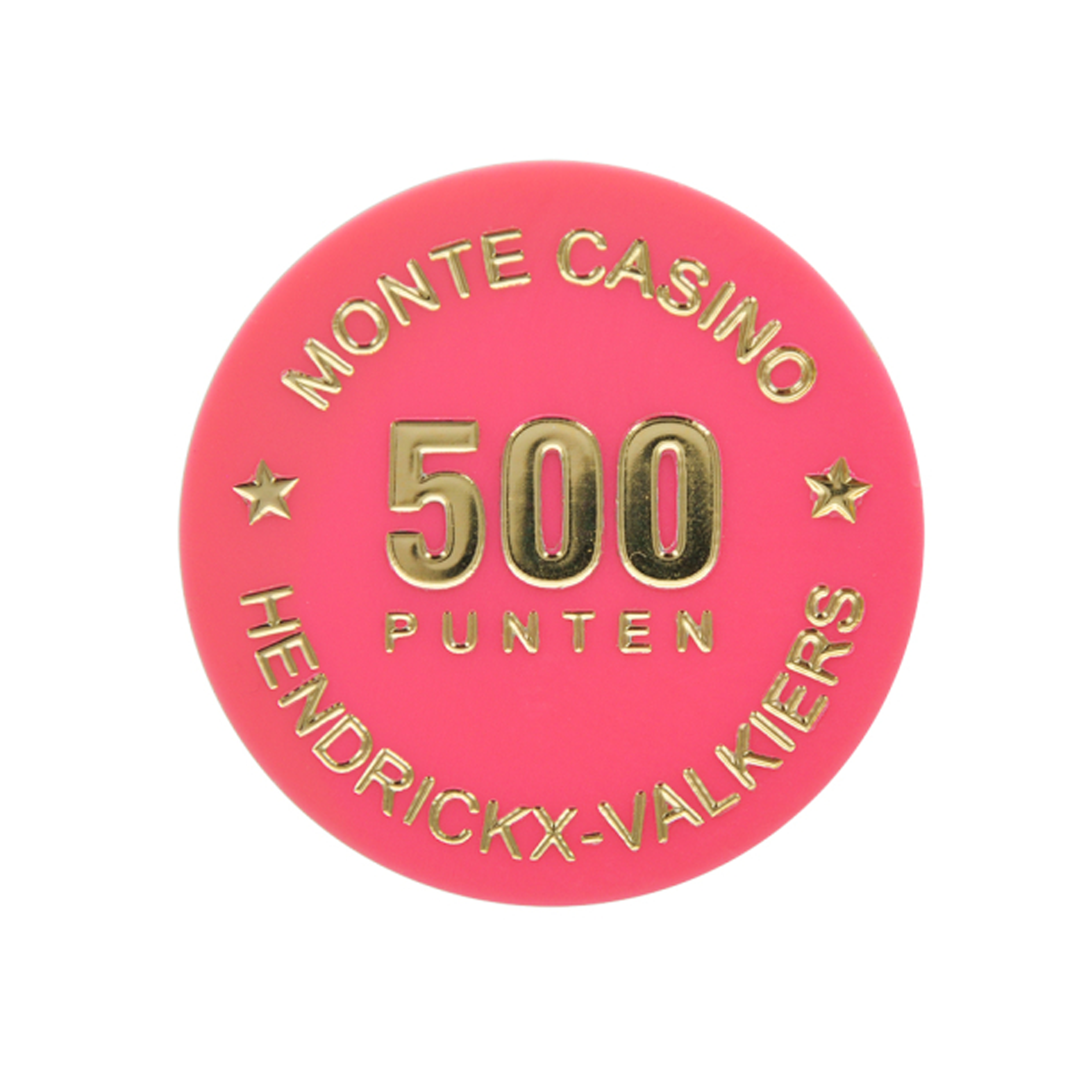 Funfair tokens round with foil print, thickness 2.5 mm bedrukken met logo