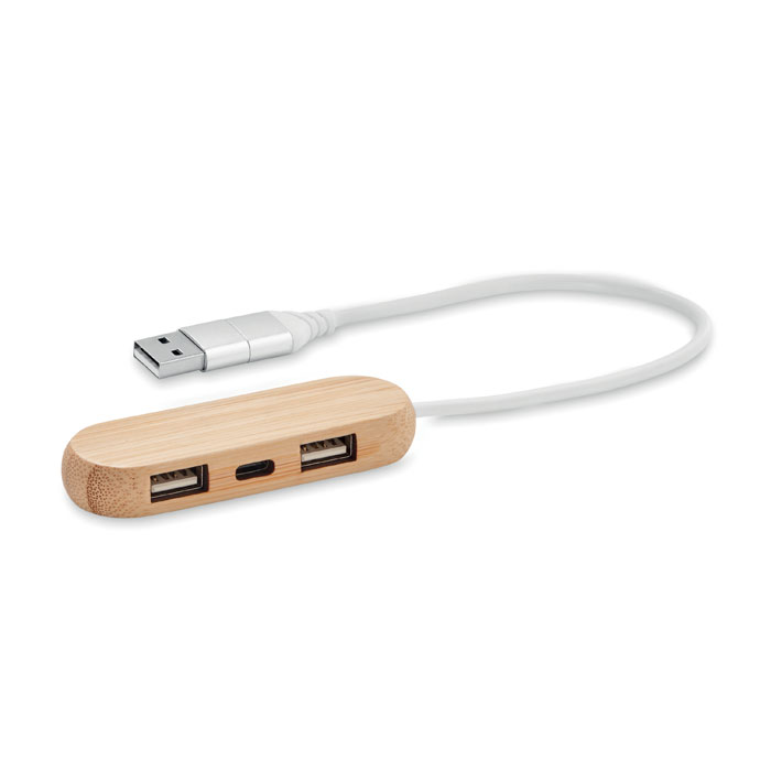 3-poorts USB-hub Dutlas  bedrukken met logo