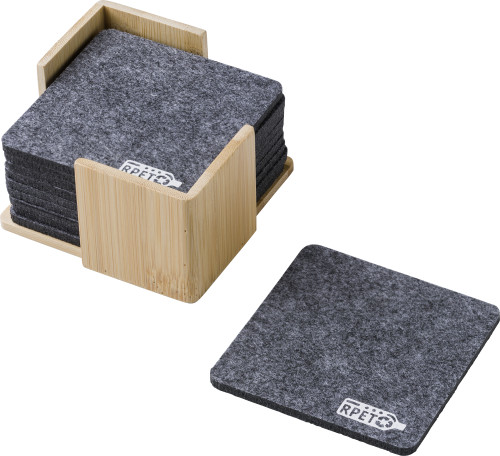 RPET vilten onderzetterset Lawrence bedrukken met logo