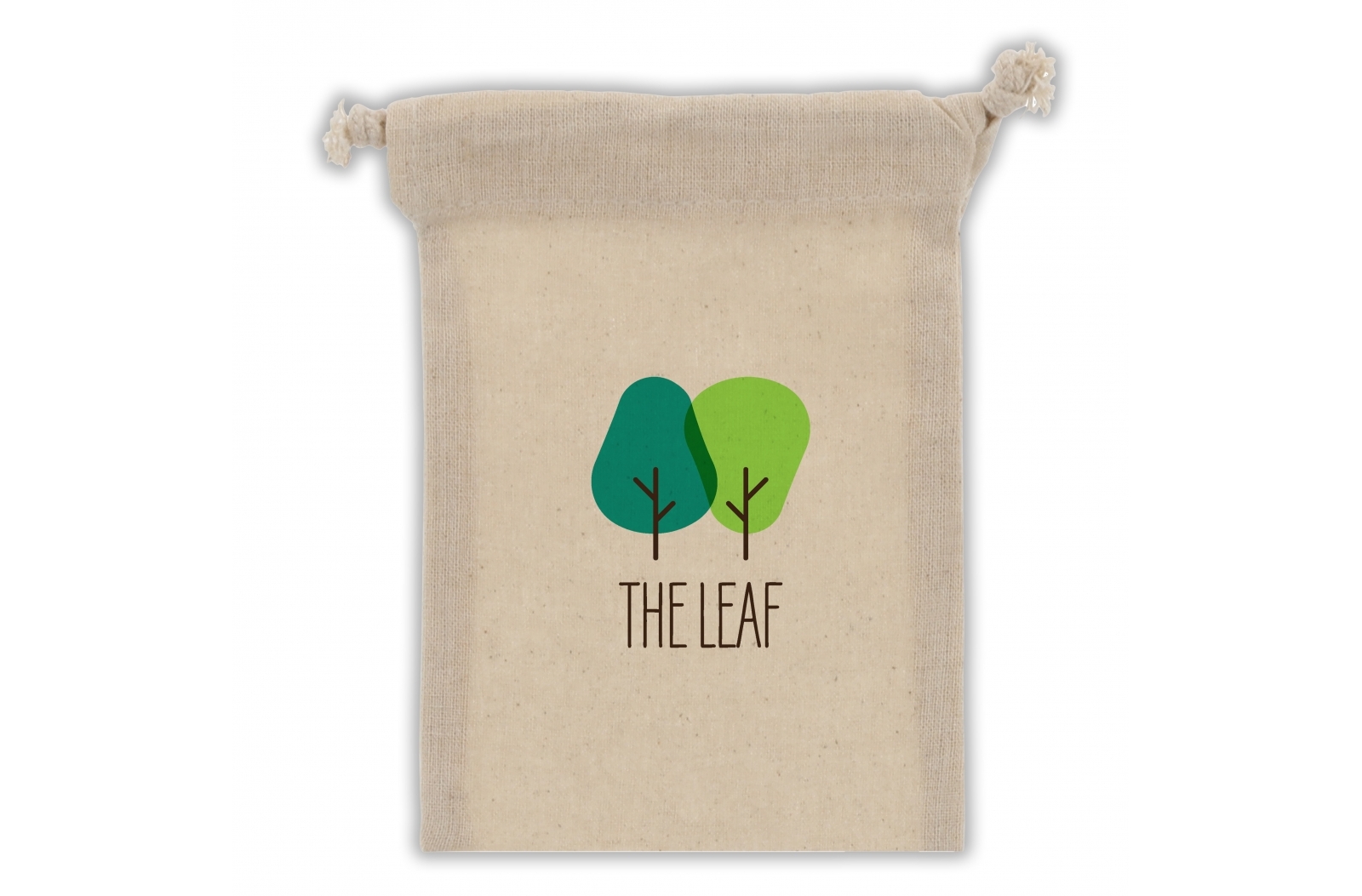 Geschenkbuidel OEKO-TEX® katoen 140g/m² (10 x 14 cm) bedrukken met logo