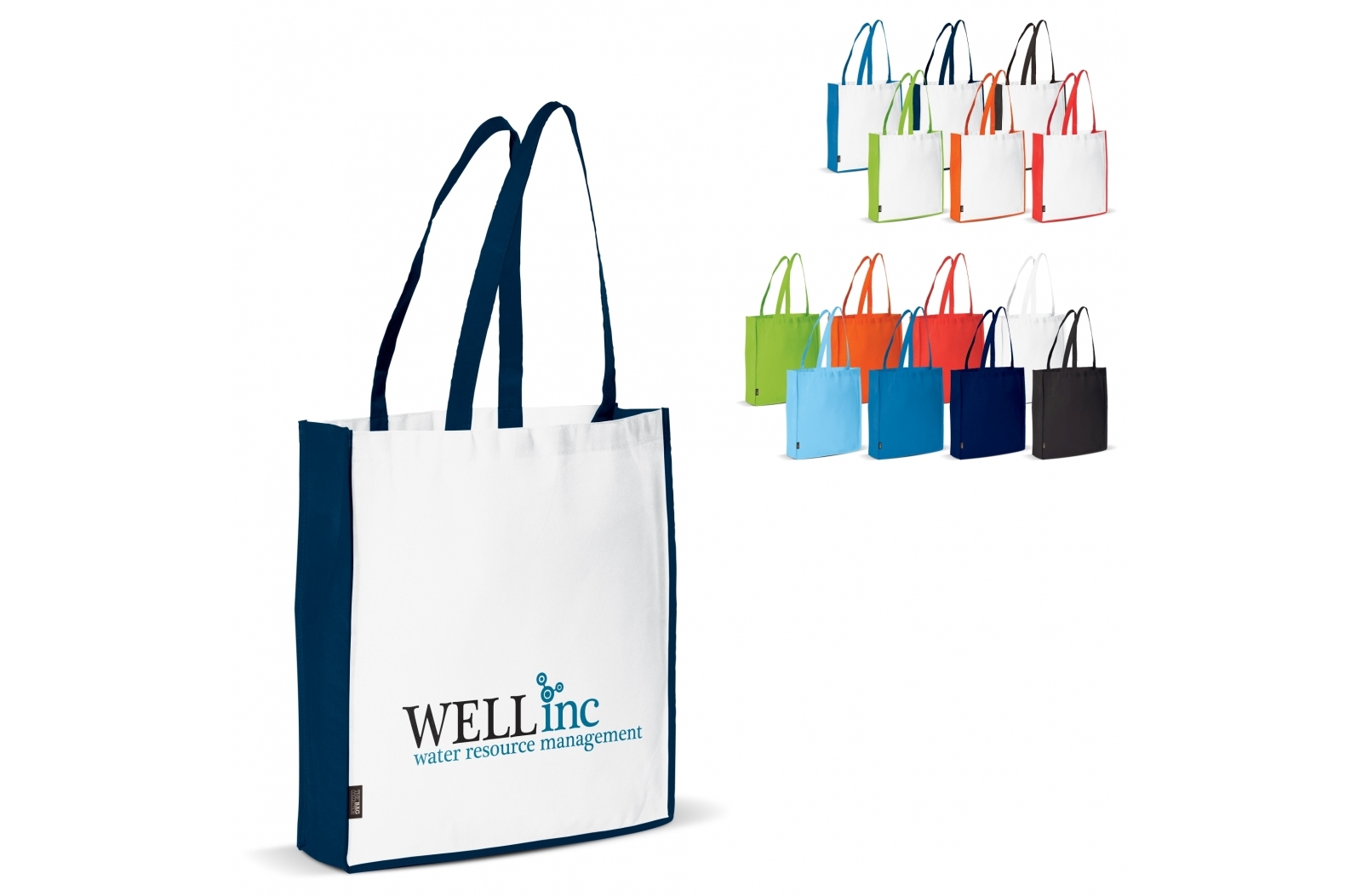 Schoudertas non-woven 75g/m² bedrukken met logo