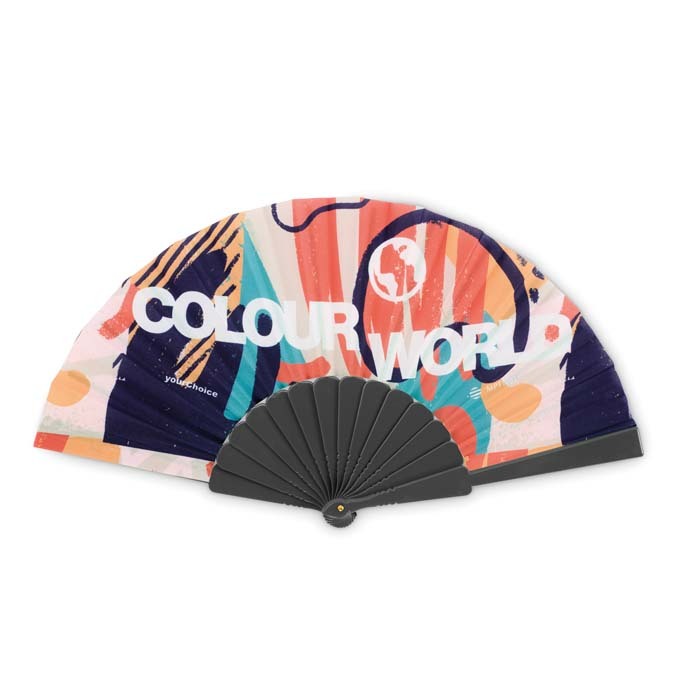 Full colour waaier bedrukken met logo