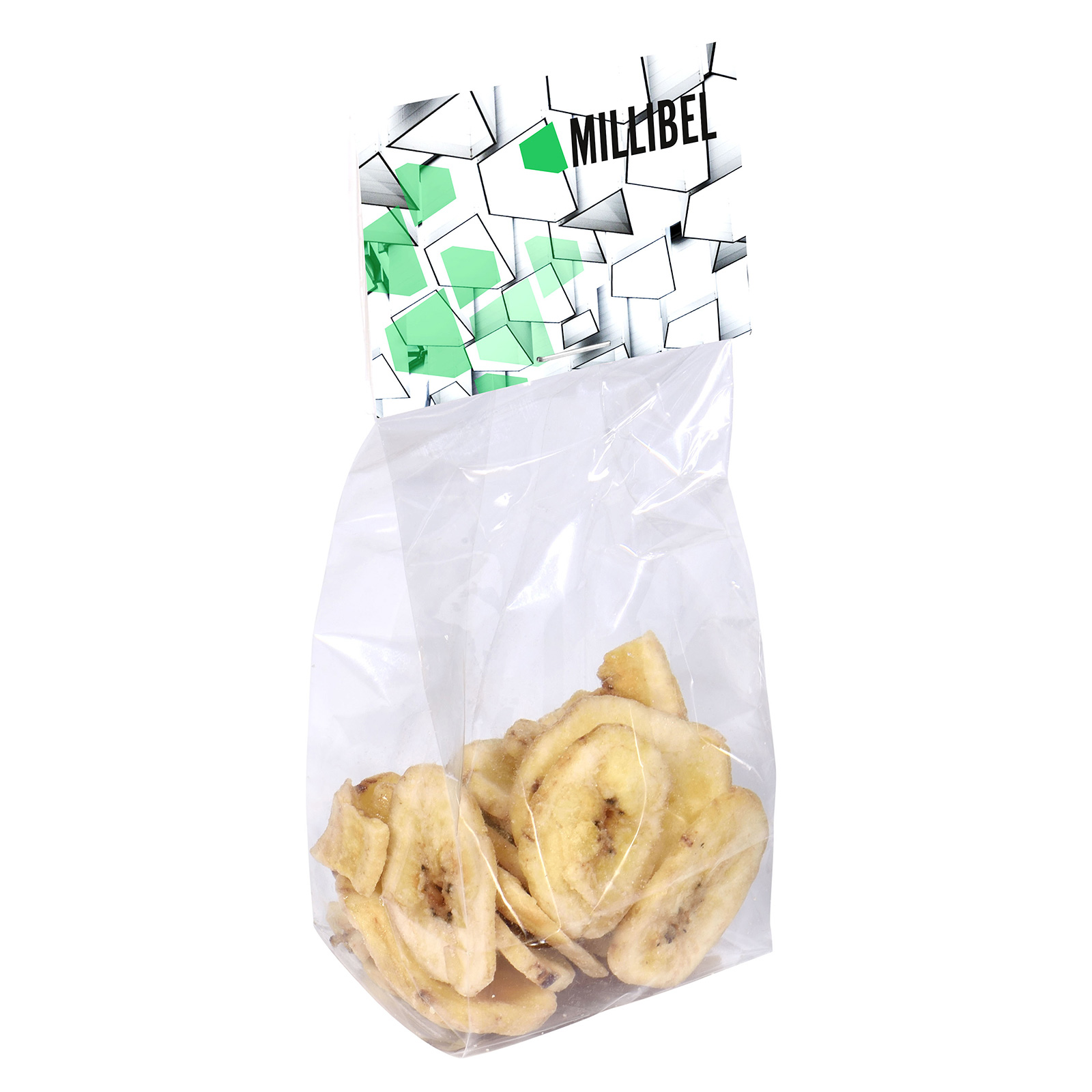 Bananenchips bedrukken met logo