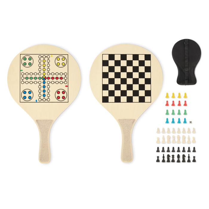 Strand racket set bedrukken met logo