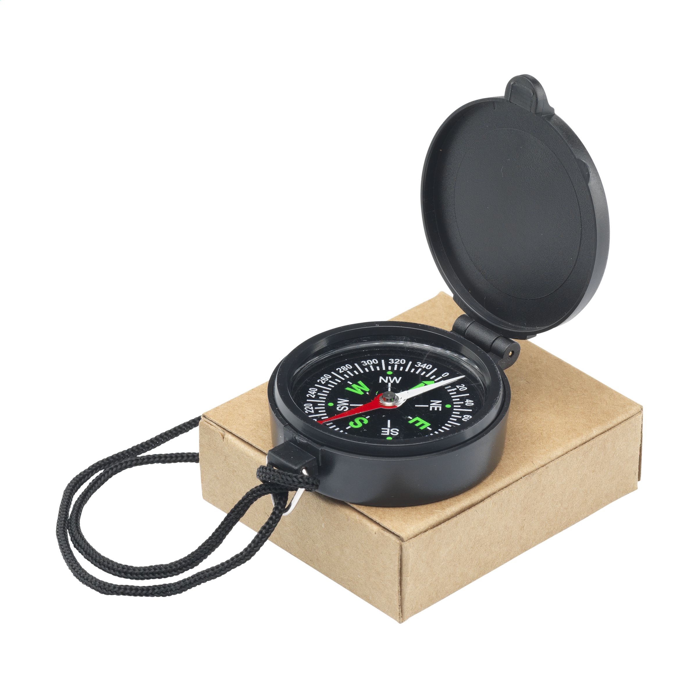 DirectionCord kompas bedrukken met logo