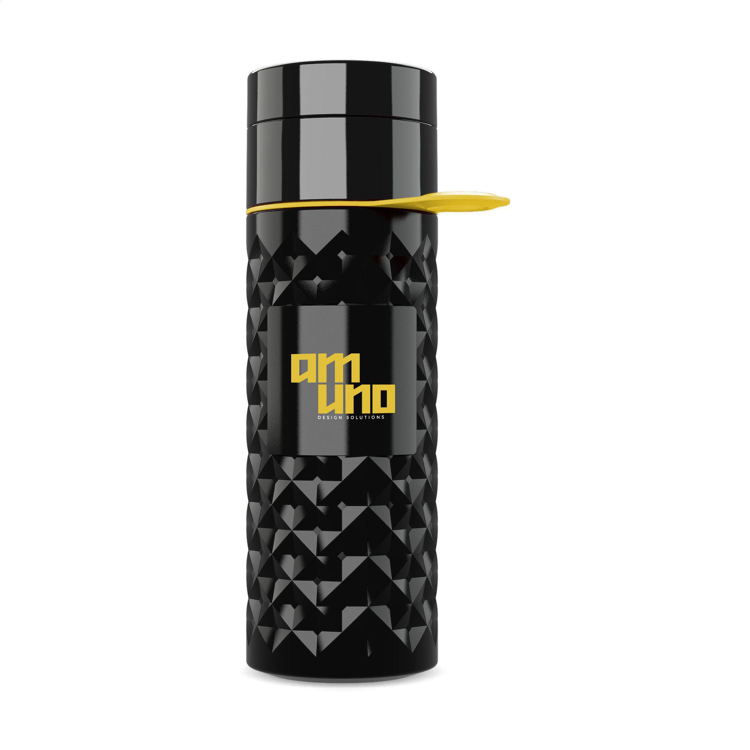 Join The Pipe Nairobi Ring Bottle Black 500ml waterfles bedrukken met logo