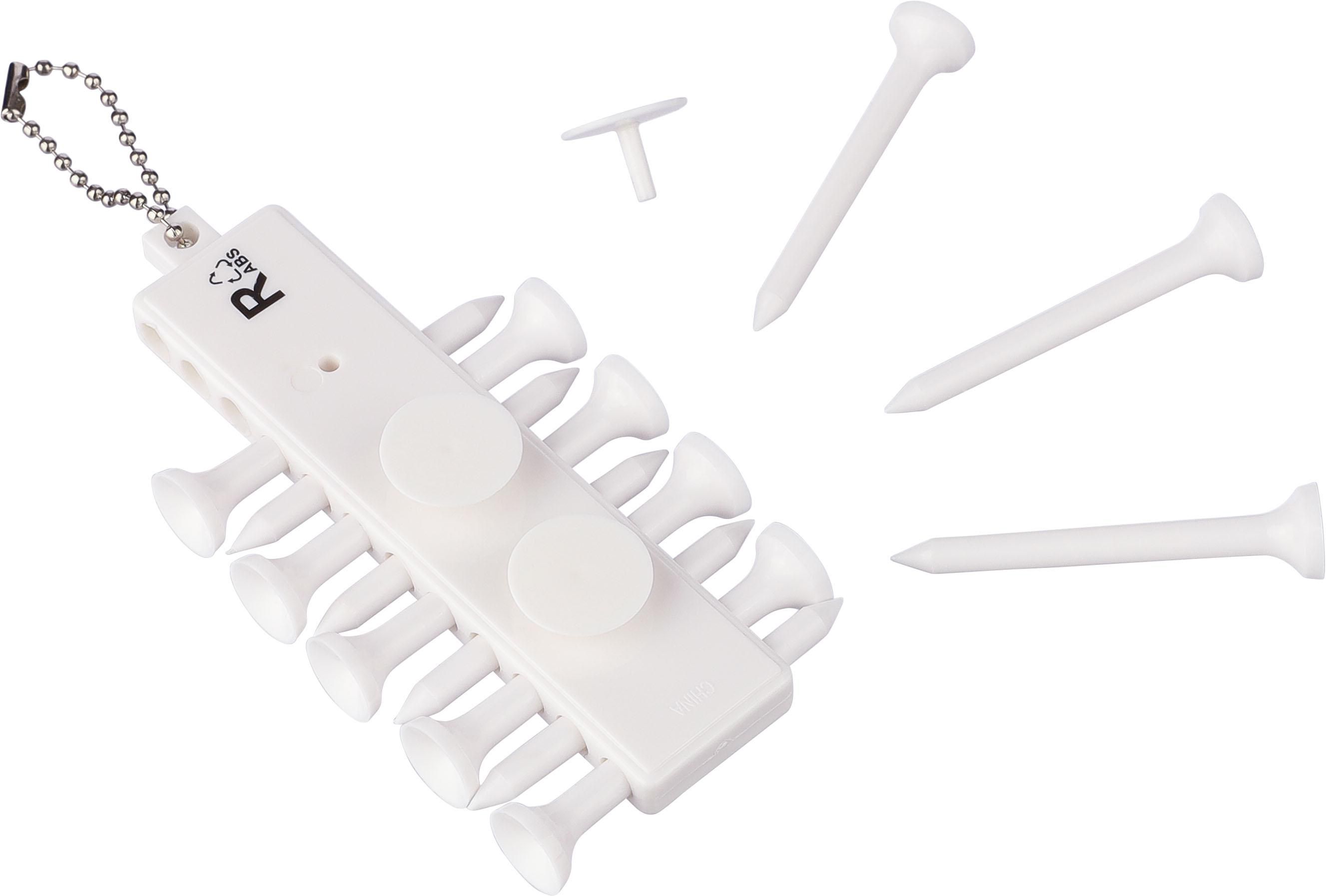 Gerecycled ABS golf tee-set Aveline bedrukken met logo