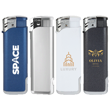 Zorr Led Piezo Elektronische aansteker HC, navulbaar bedrukken met logo