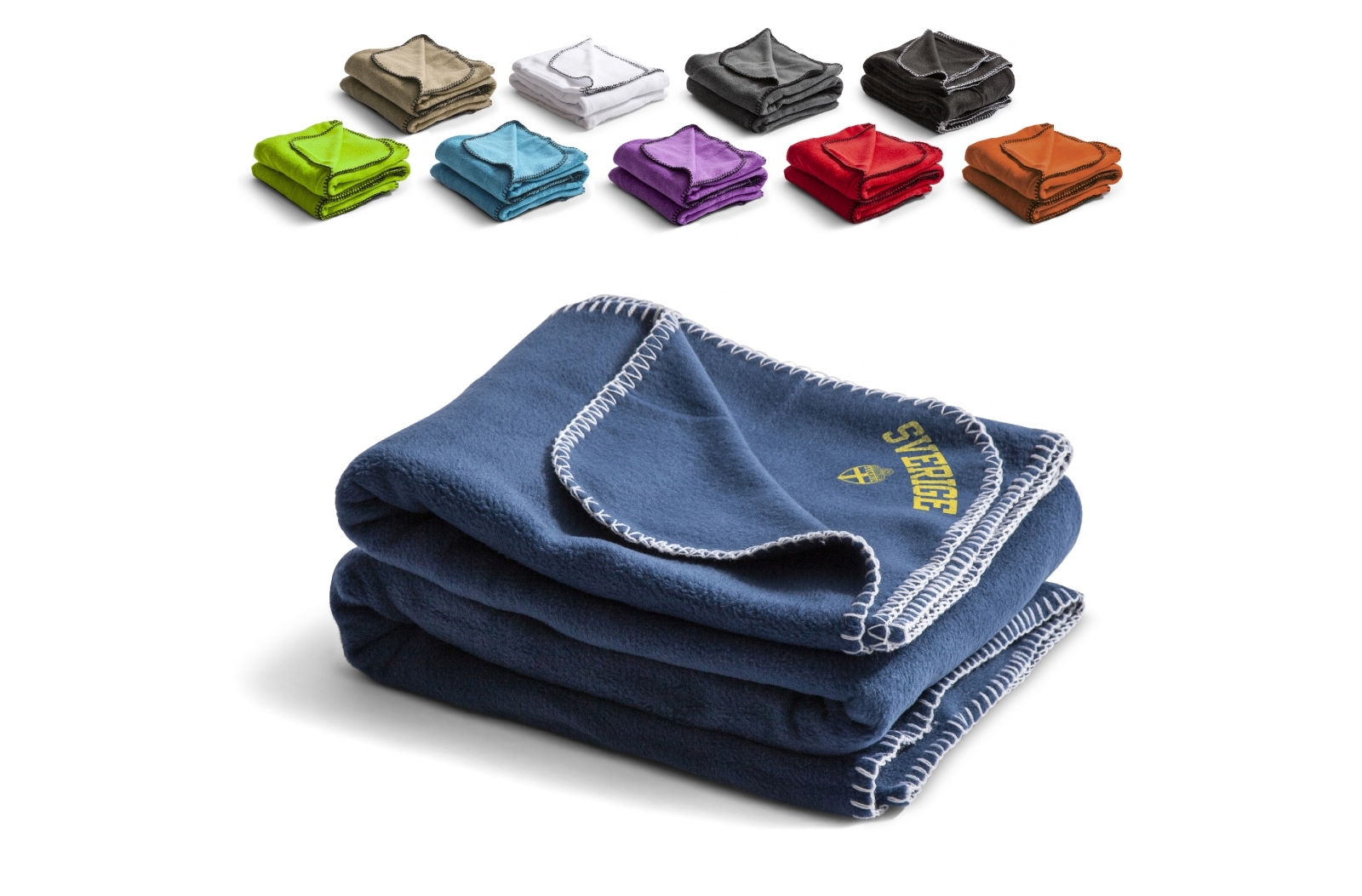 Nightingale fleece deken 130x170 cm bedrukken met logo