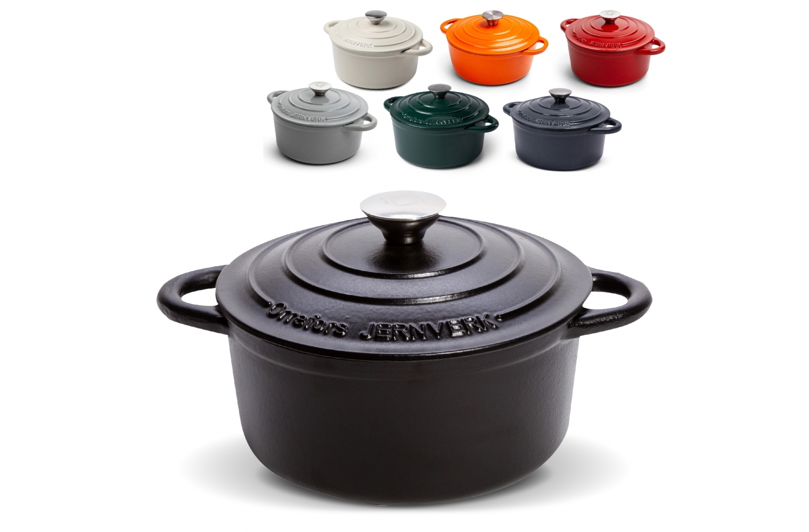 Orrefors Jernverk geëmailleerde braadpan 2.8L bedrukken met logo