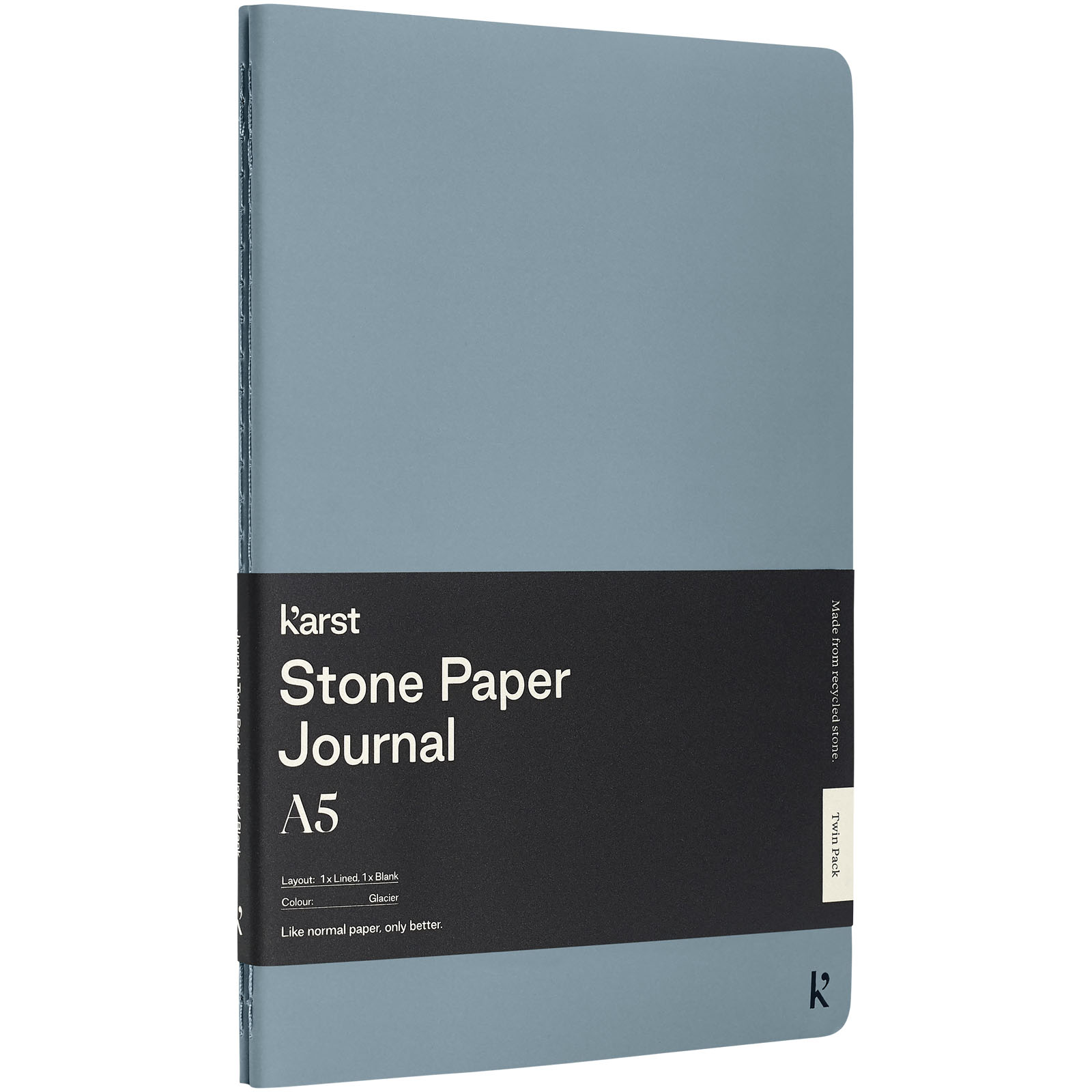 Karst® A5 journal van steenpapier twin pack bedrukken met logo