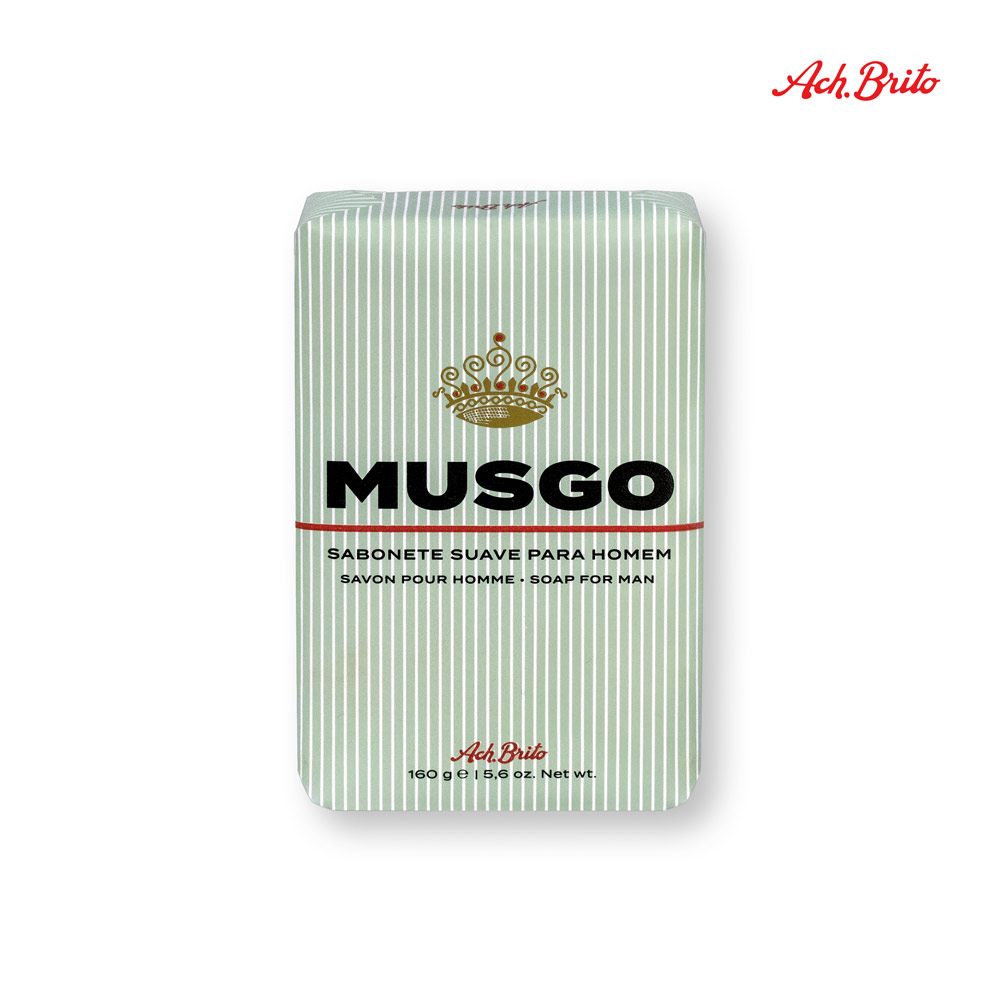 MUSGO I. Geurzeep voor heren (160g) bedrukken met logo