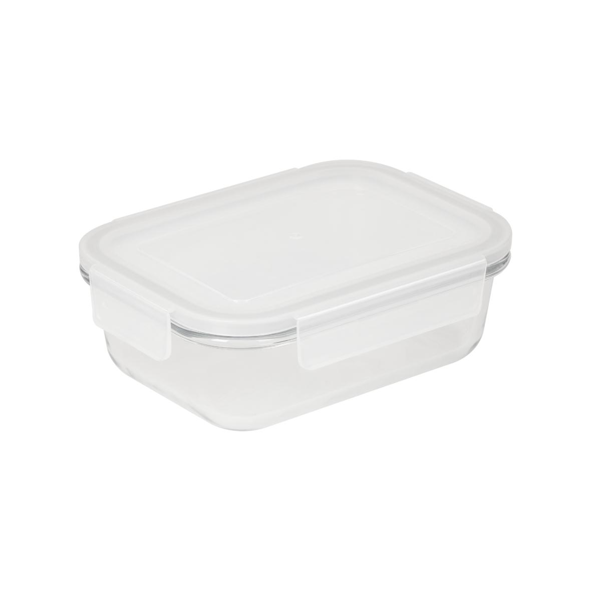 Lunchie Glazen doosje Transparant (17 x 12,6 x 5,5 cm) bedrukken met logo