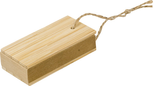 Russell Bamboe memoboekje  bedrukken met logo