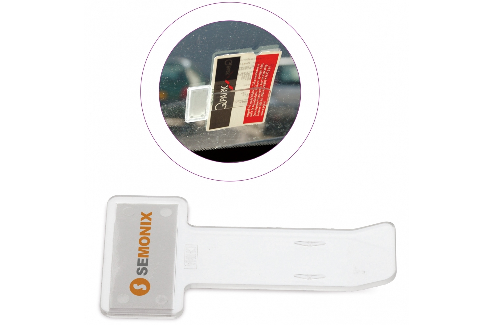 Parking tickethouder bedrukken met logo