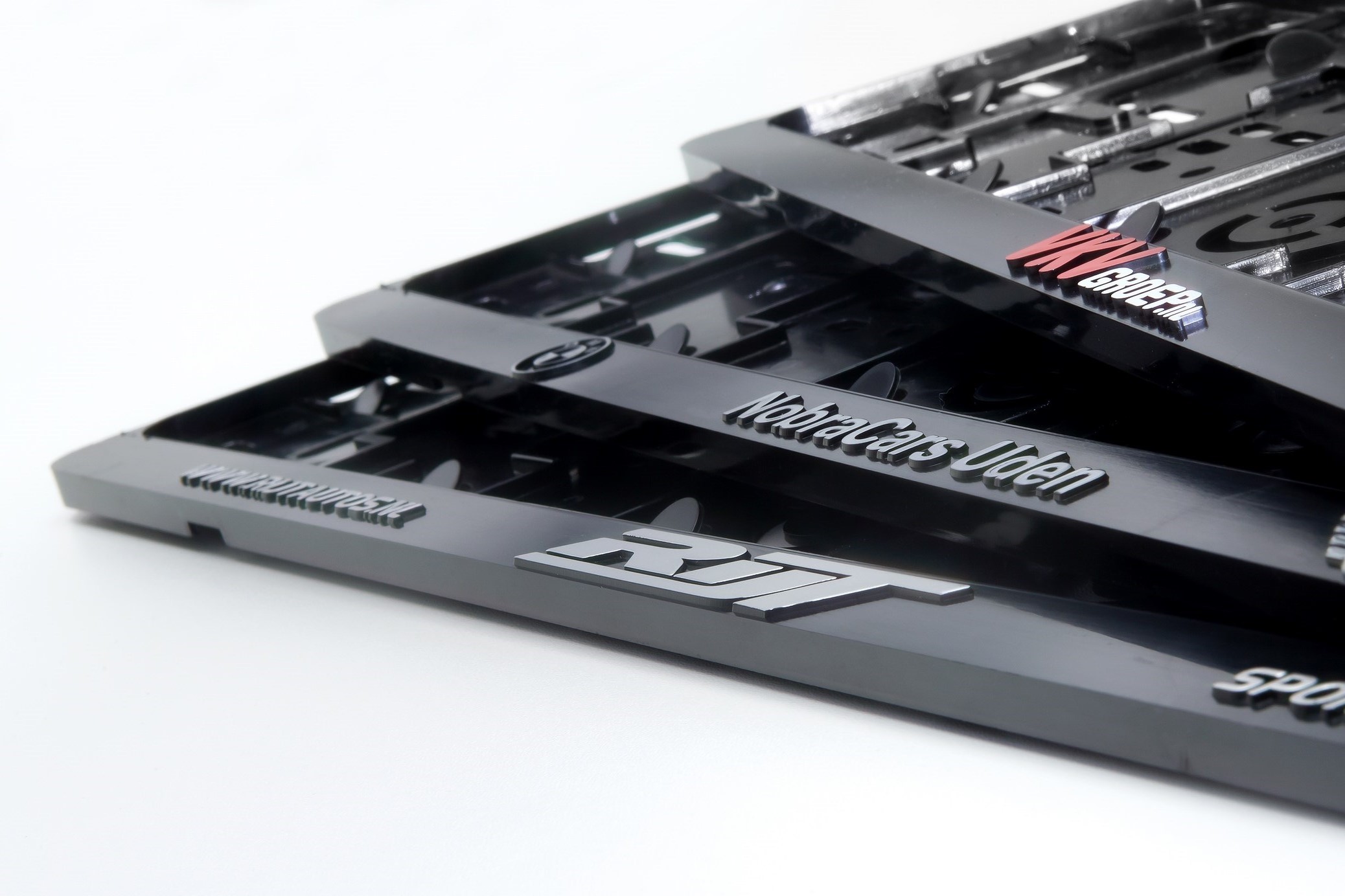 Auto kentekenplaathouder (reliëf opdruk) bedrukken met logo