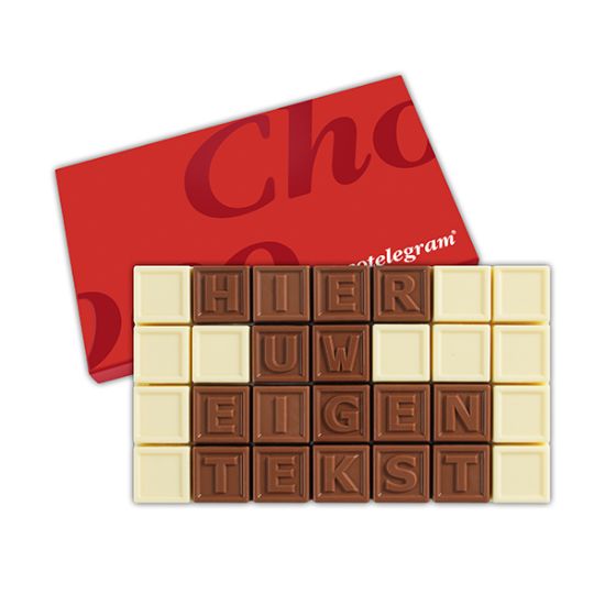 Chocotelegram® 28 Geschenkdoos bedrukken met logo