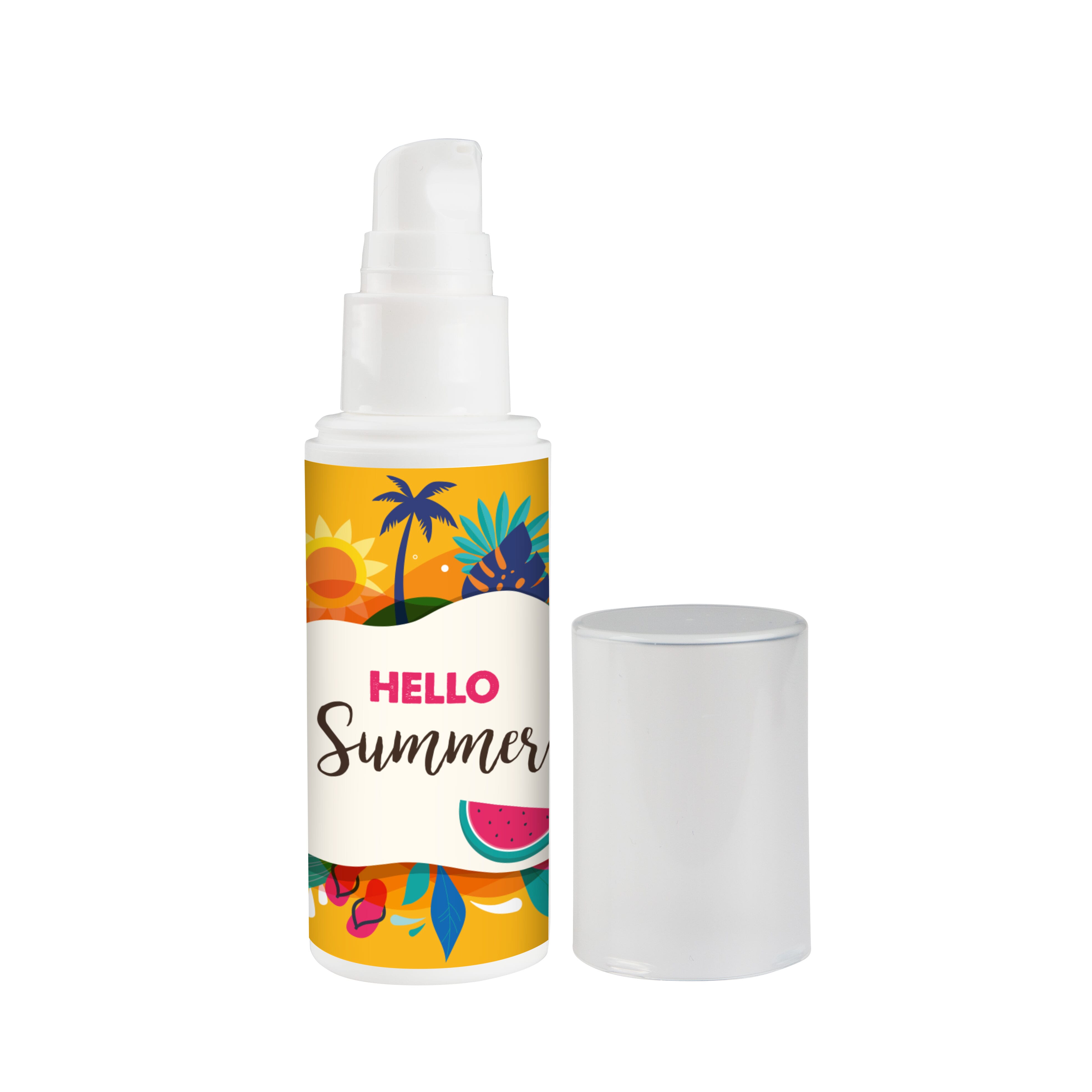 Zonnebrandcrème spf30 50 ml hervulbaar bedrukken met logo