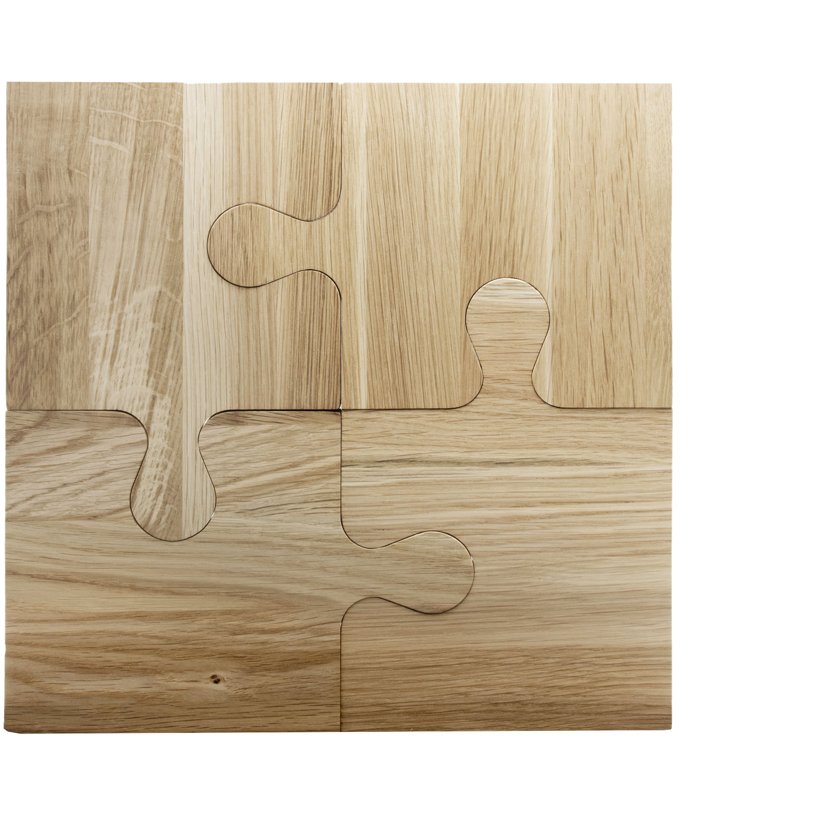 SCX.design K05 eiken puzzelsnijplank bedrukken met logo